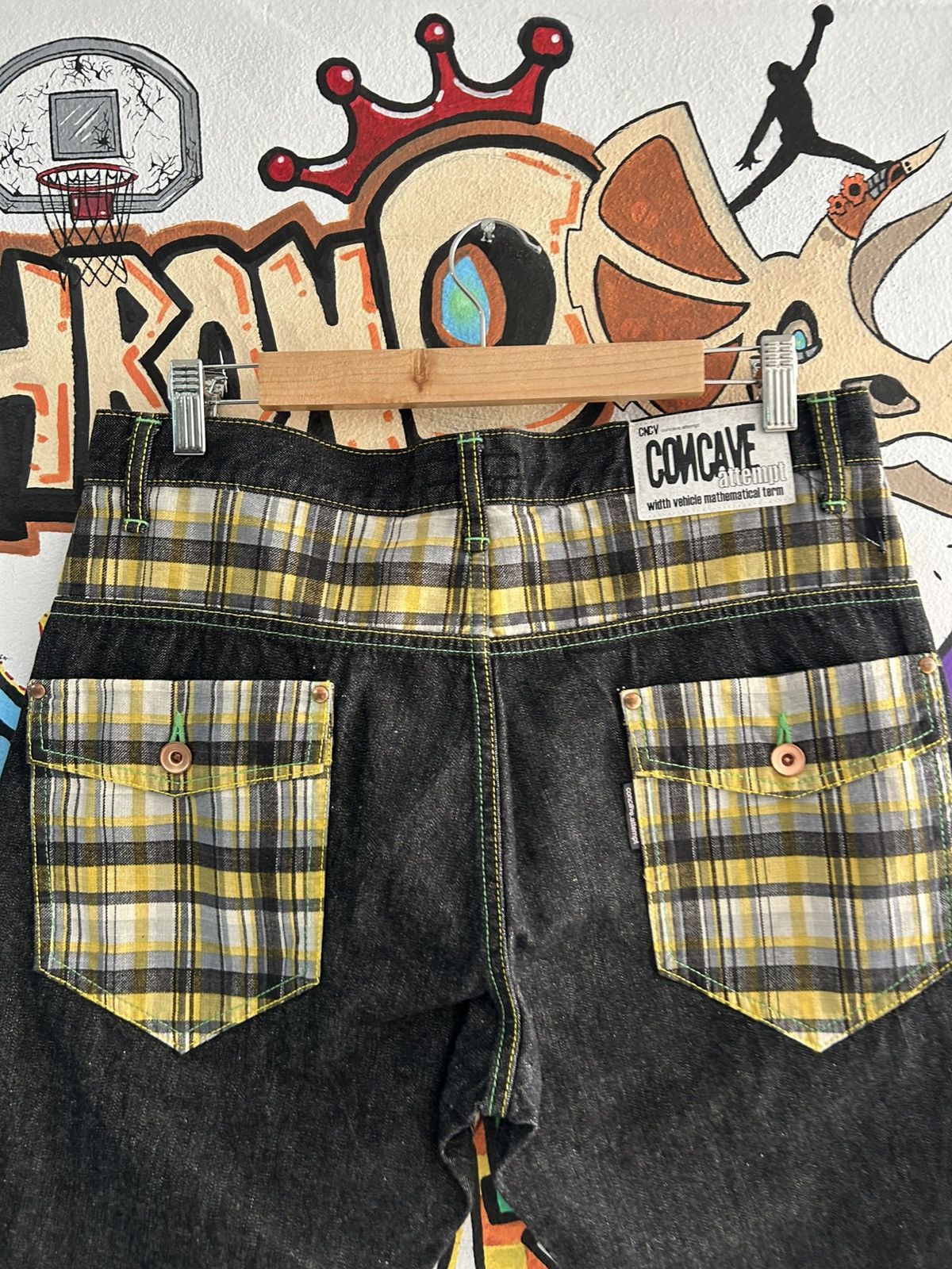 Japanese Brand Concave Attempt Doublewasit jorts Size US 34 / EU 50 - 4 Thumbnail