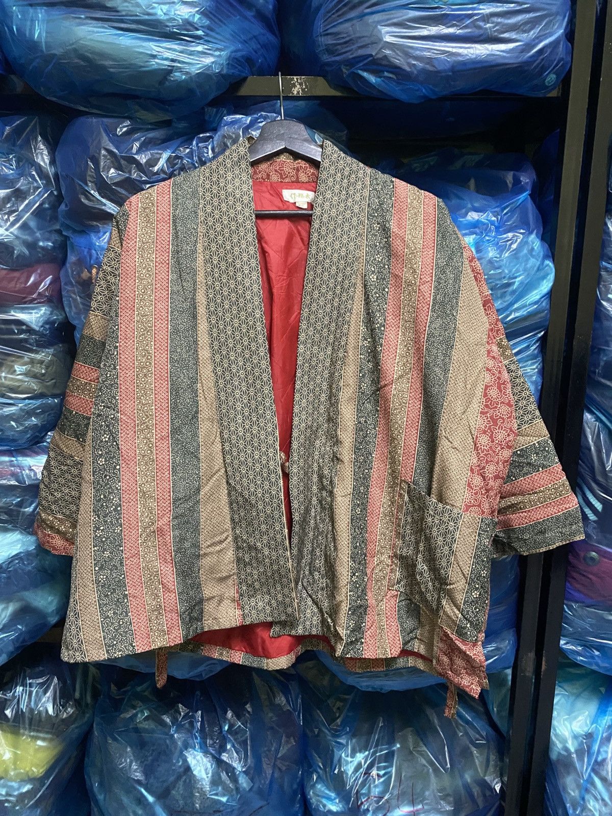 Other Vintage Japanese Quilted Hanten Jacket with Asanoha Pattern Size US M / EU 48-50 / 2 - 1 Thumbnail