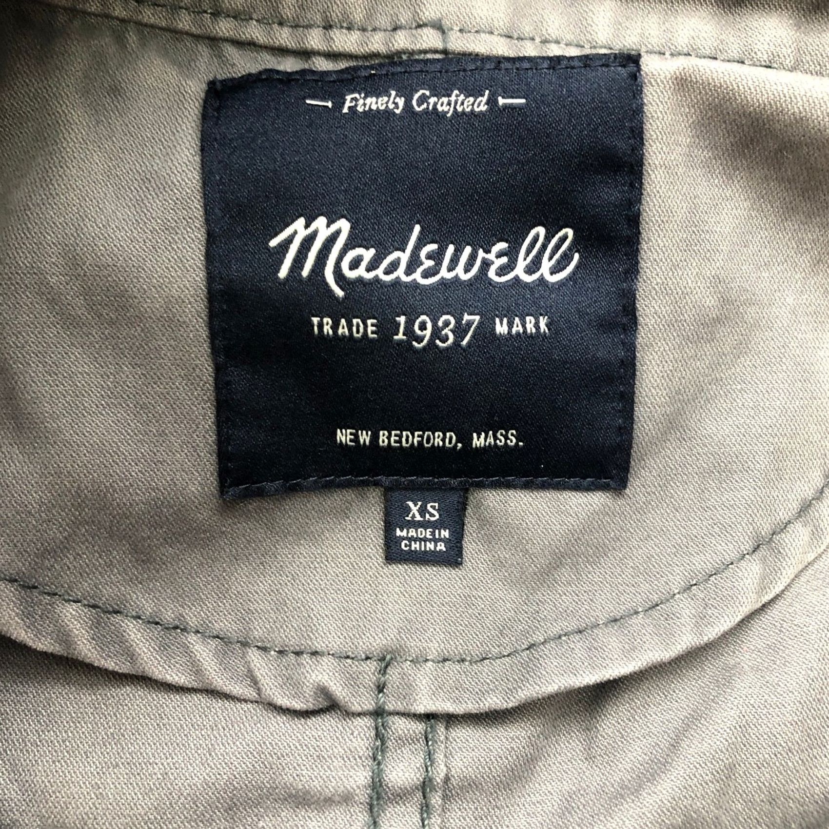 Madewell Madewell Jacket Womens XS Long Sleeve Gray Full Zip Pockets Military Utility Fleet C3394 Size XS / US 0-2 / IT 36-38 - 3 Thumbnail