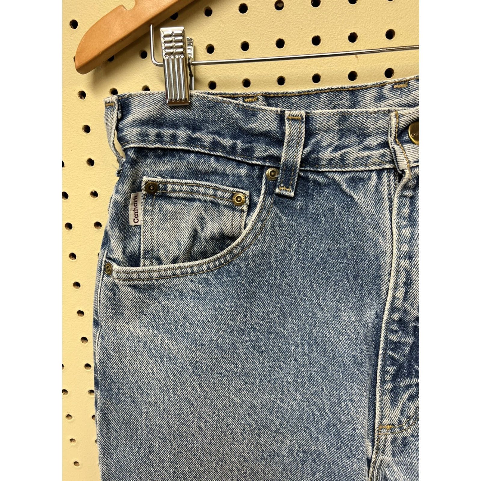 Carhartt VINTAGE Carhartt B160 DST Faded Heavy Denim Work Jeans 32x36 Relaxed Fit Regular Men Blue Denim Jeans 32 36 Boys? Size US 32 / EU 48 - 2 Thumbnail