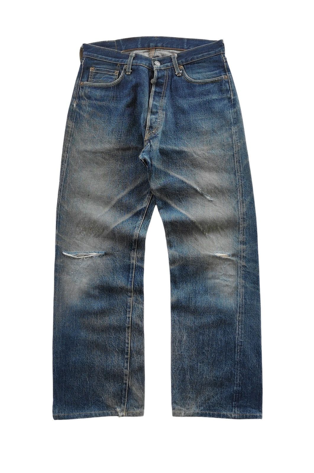 image of Distressed Denim x Studio Dartisan Studio D Artisan Selvedge Jeans in Denim, Men's (Size 30)