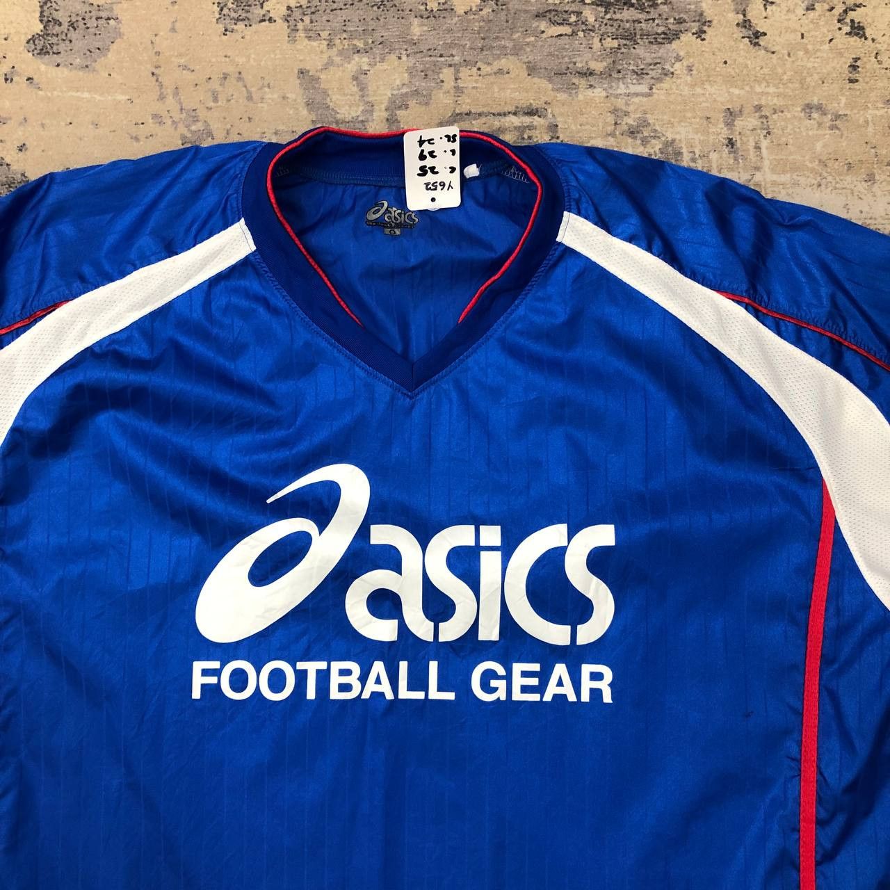 Asics Y652 ASICS FOOTBALL GEAR PULLOVER NYLON SWEATER Size US XL / EU 56 / 4 - 4 Thumbnail