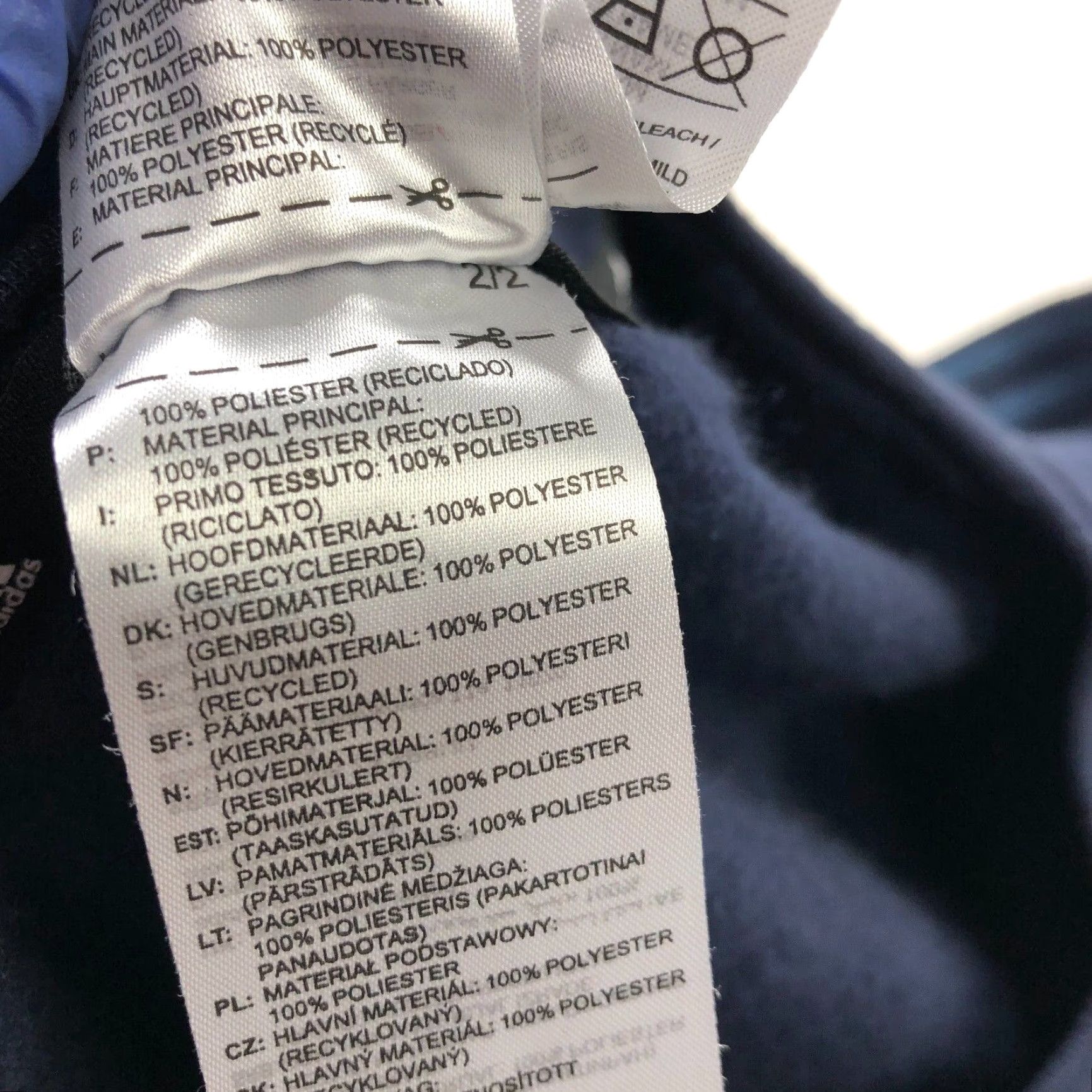 Adidas Adidas Pullover Sweatshirt XL Navy Blue 3 Stripe Mens Crew Neck Knit 1/4 Zip Sweater Size US XL / EU 56 / 4 - 4 Thumbnail