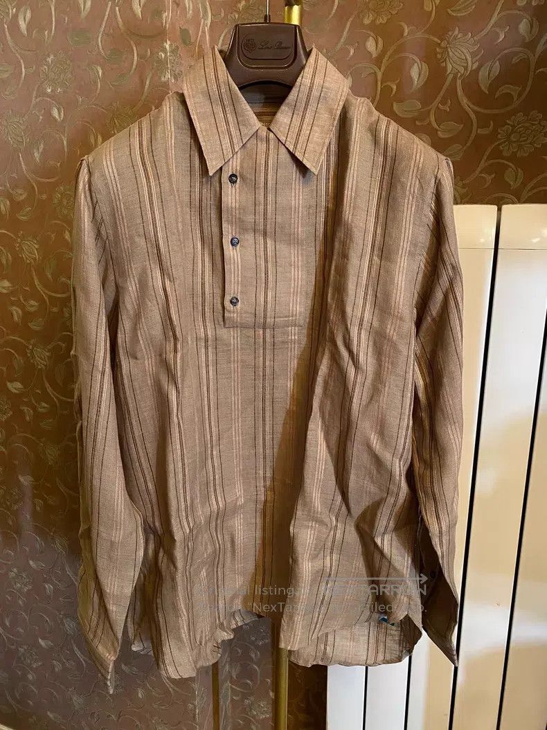 Loro Piana Loro Piana Linen Shirt, 100% Linen Material Size US S / EU 44-46 / 1 - 1 Thumbnail