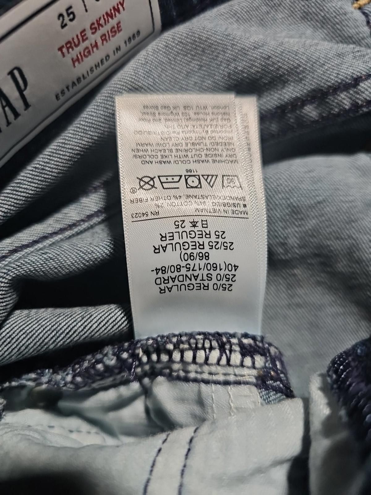 Gap GAP The Skinny High Rise Jeans 25/0R Size 25" / US 0 / IT 36 - 4 Thumbnail