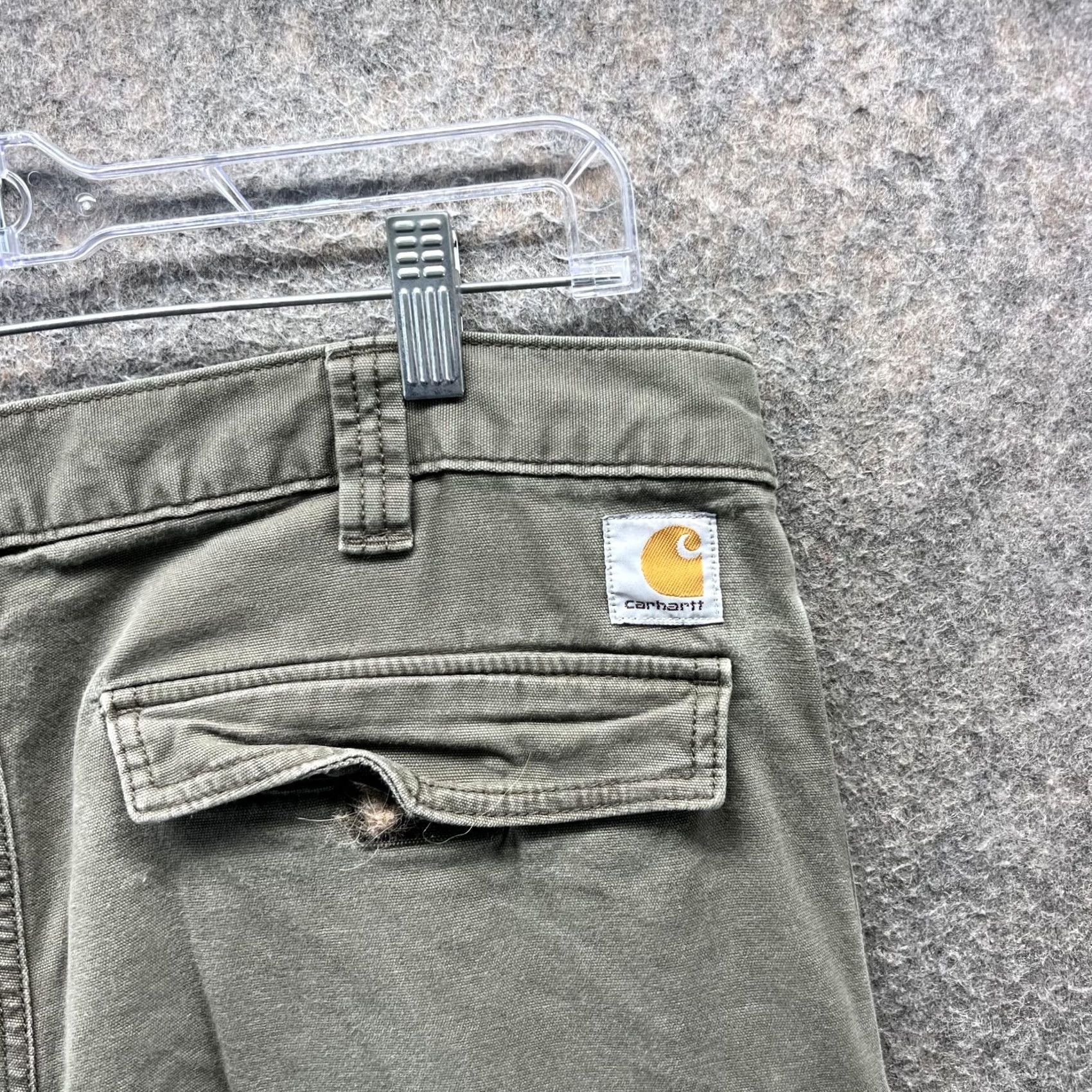 Carhartt Carhartt Cargo Shorts Mens 36 Green Relaxed Fit Utility Work Carpenter Size US 36 / EU 52 - 5 Thumbnail