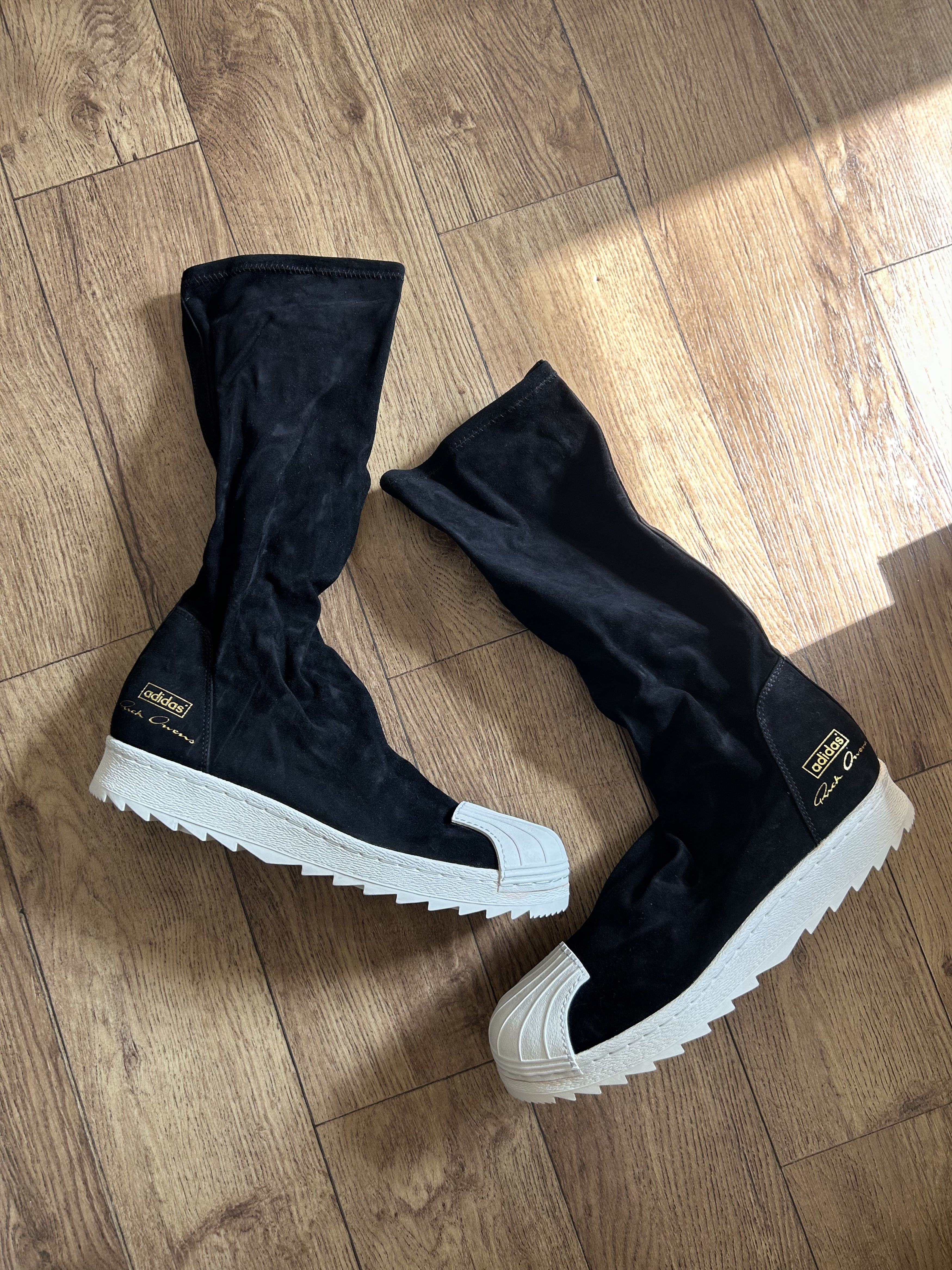 Rick Owens RICK OWENS x ADIDAS Superstar Socks High Size US 8.5 / EU 41-42 - 4 Thumbnail