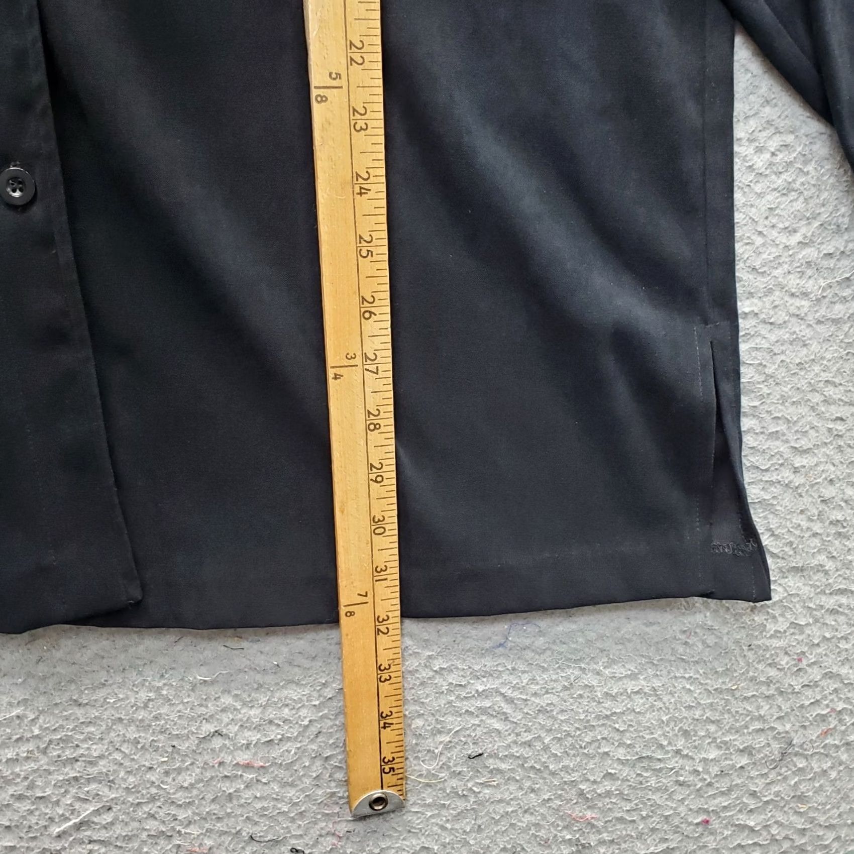 Vintage Kathy Ireland Shacket Womens 1X Black Microfiber Shoulder Pads Slit Button Front Women Jacket 1X Black Shacket Casual Fall Winter Womens Jacket Size XL / US 12-14 / IT 48-50 - 4 Thumbnail