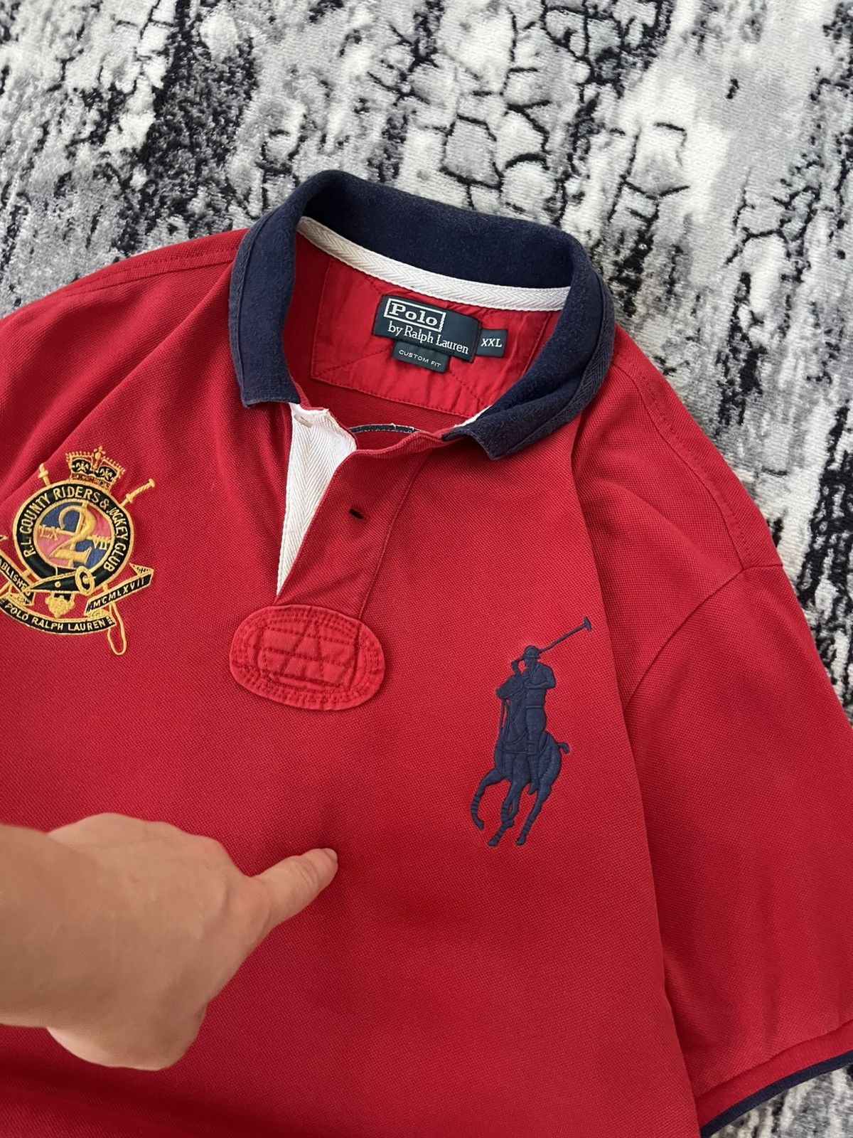 Polo Ralph Lauren Vintage Polo Ralph Lauren Rugby Shirt Size US XL / EU 56 / 4 - 4 Thumbnail