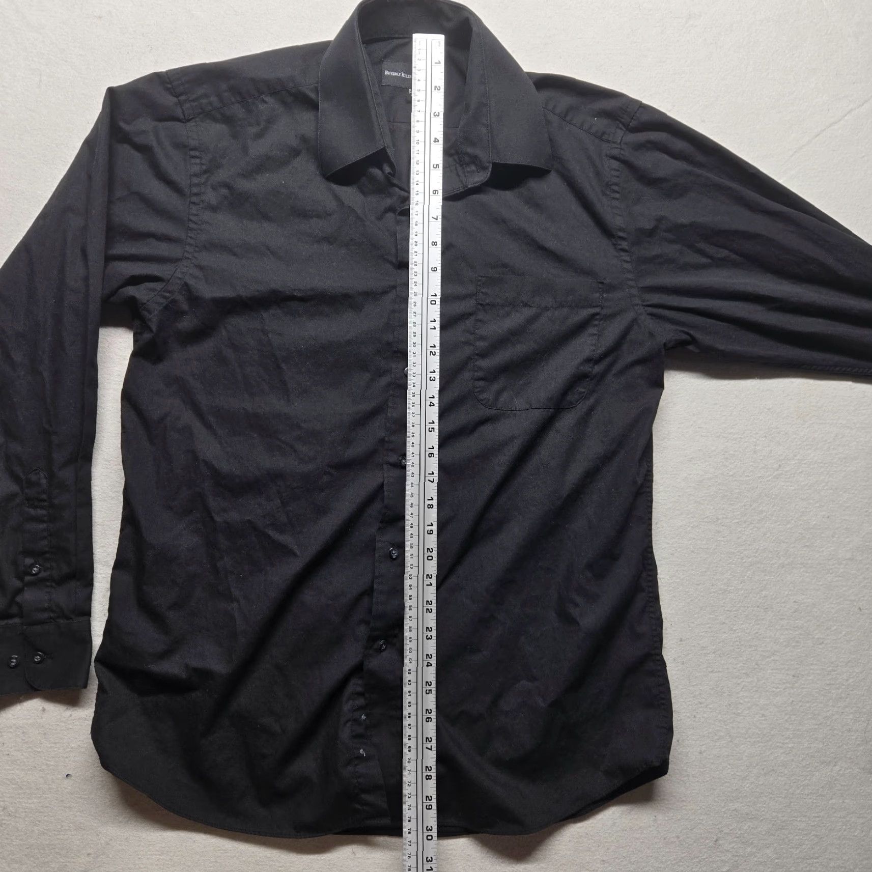 Beverly Hills Polo Club Beverly Hills Polo Club Black Dress Shirt Long Sleeve Men’s M 90s Casual Regular Fit Size US M / EU 48-50 / 2 - 6 Thumbnail