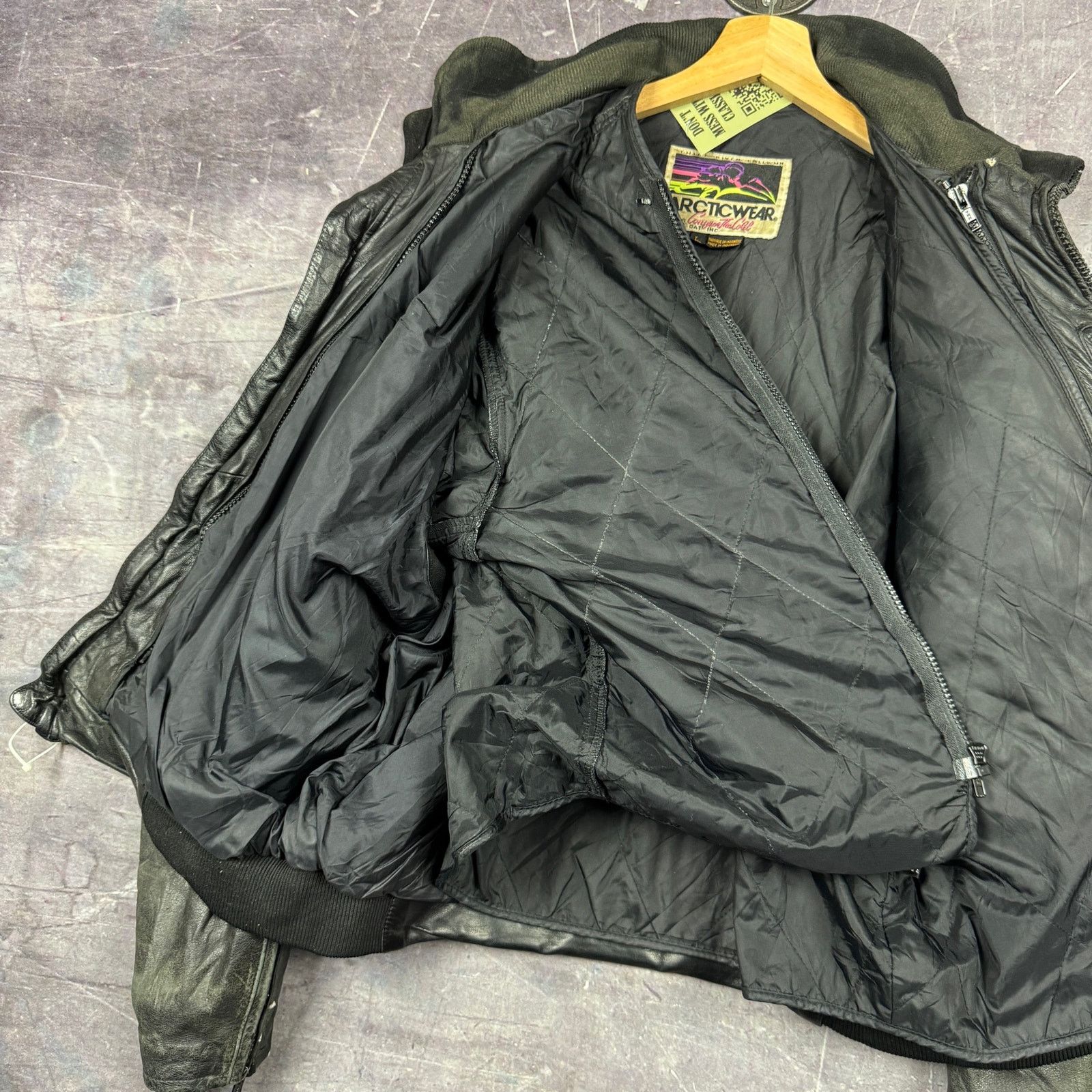 Vintage 00's Black Arctic Wear Arctic Cat Bomber Jacket 0206 Size US L / EU 52-54 / 3 - 15 Thumbnail