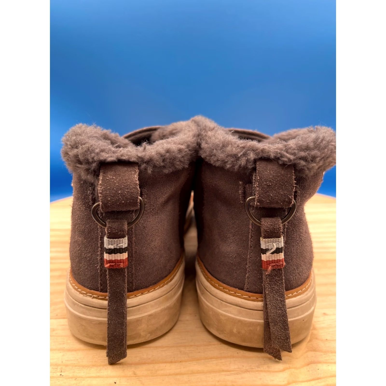 Toms TOMS Boots Womens 9 Ankle Bootie Gray Suede Slip On Round Toe Casual Comfort Jacket? Size US 9 / IT 39 - 7 Thumbnail