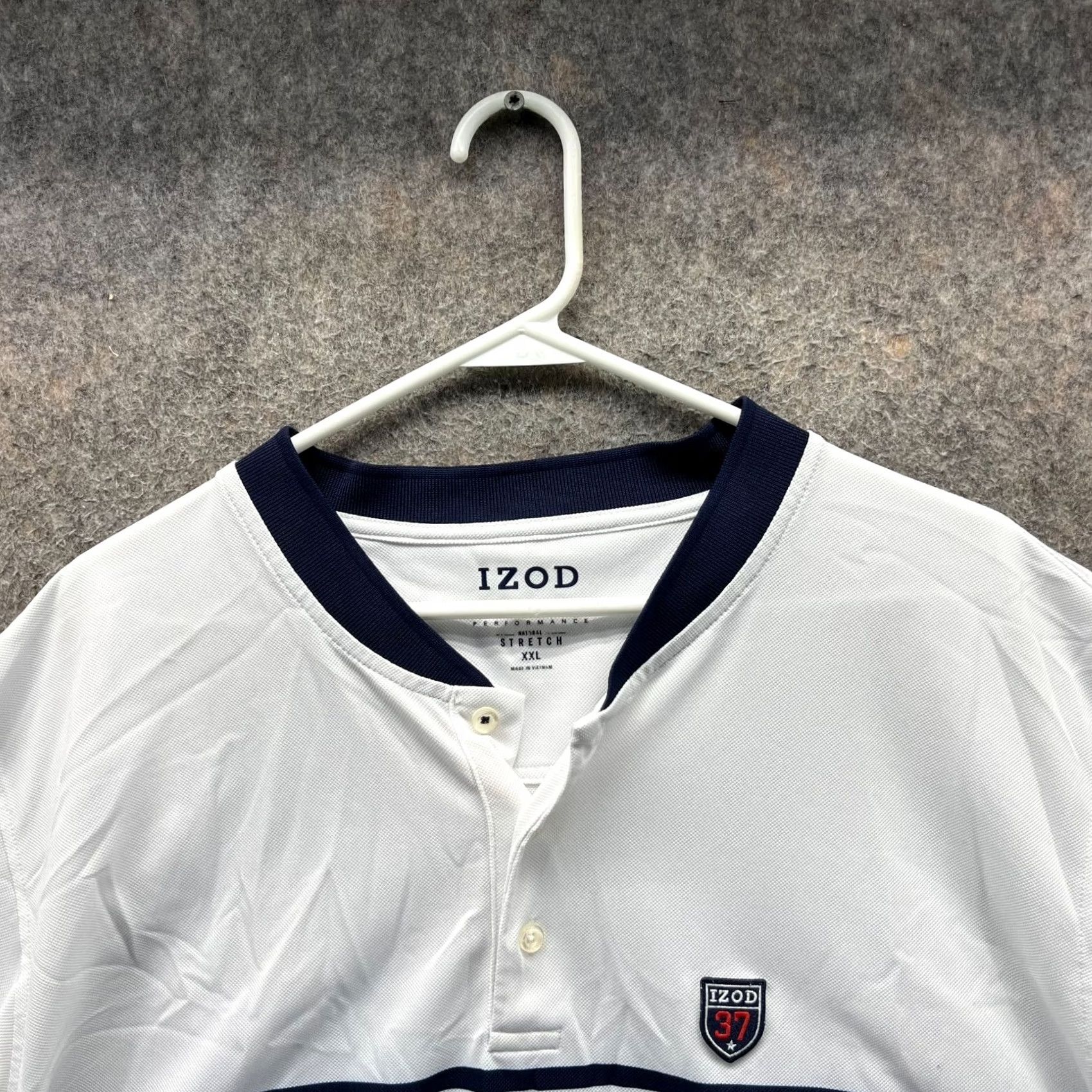 Izod Izod Polo Shirt Men XXL White Advantage Performance Natural Stretch Golf Shield Shirt Size US XXL / EU 58 / 5 - 6 Thumbnail