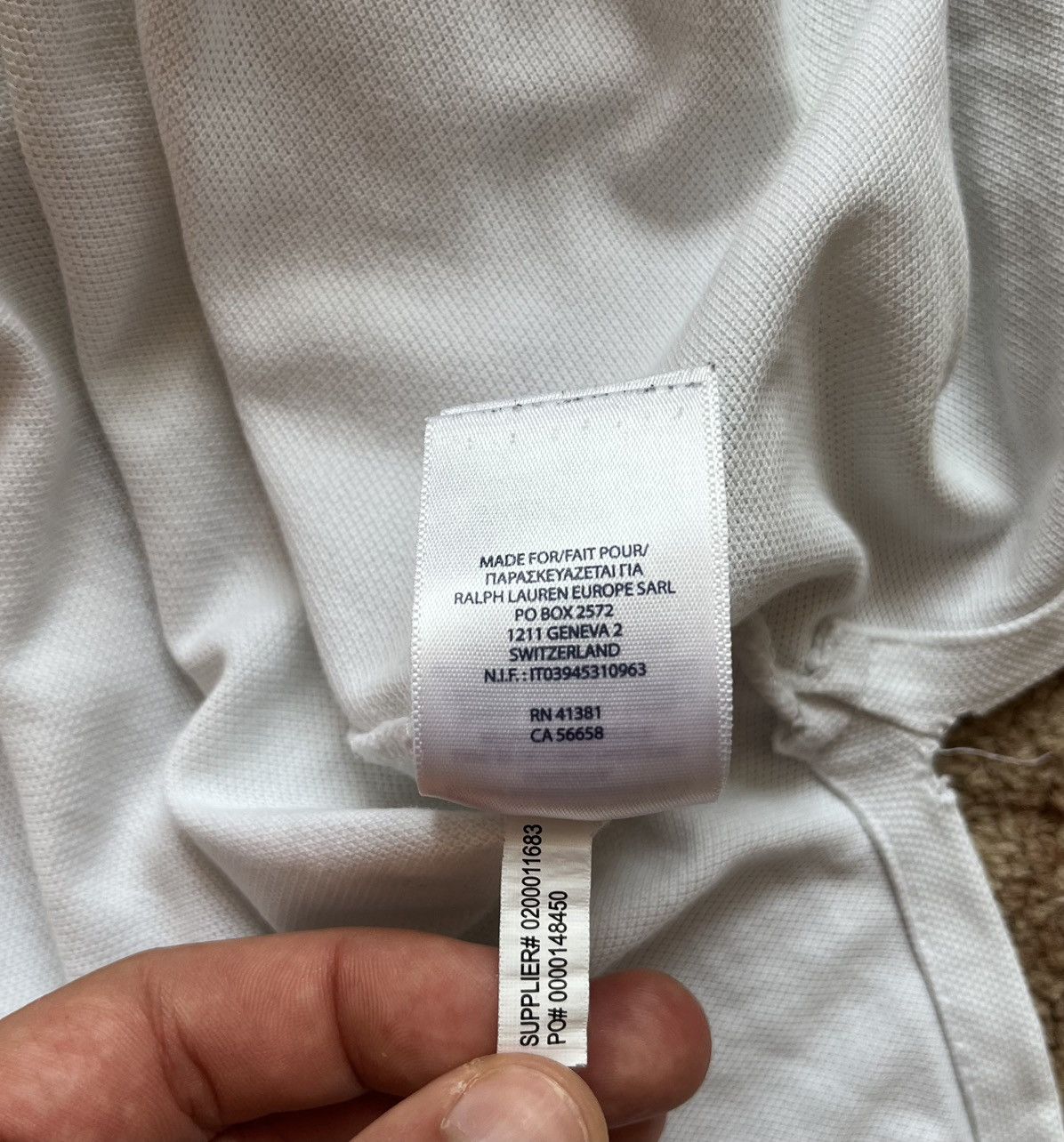 Polo Ralph Lauren Vintage Polo Ralph Lauren #5 Big Logo Chief Kief White Tee Size US L / EU 52-54 / 3 - 7 Thumbnail