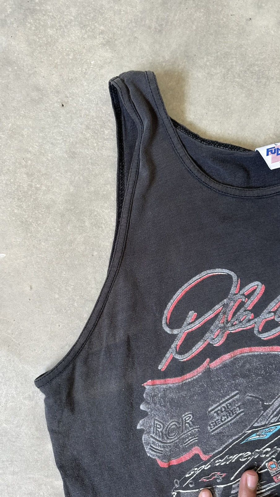 NASCAR VINTAGE 80S NASCAR DALE EARNHART READY TO RUMBLE SINGLET Size US L / EU 52-54 / 3 - 6 Thumbnail