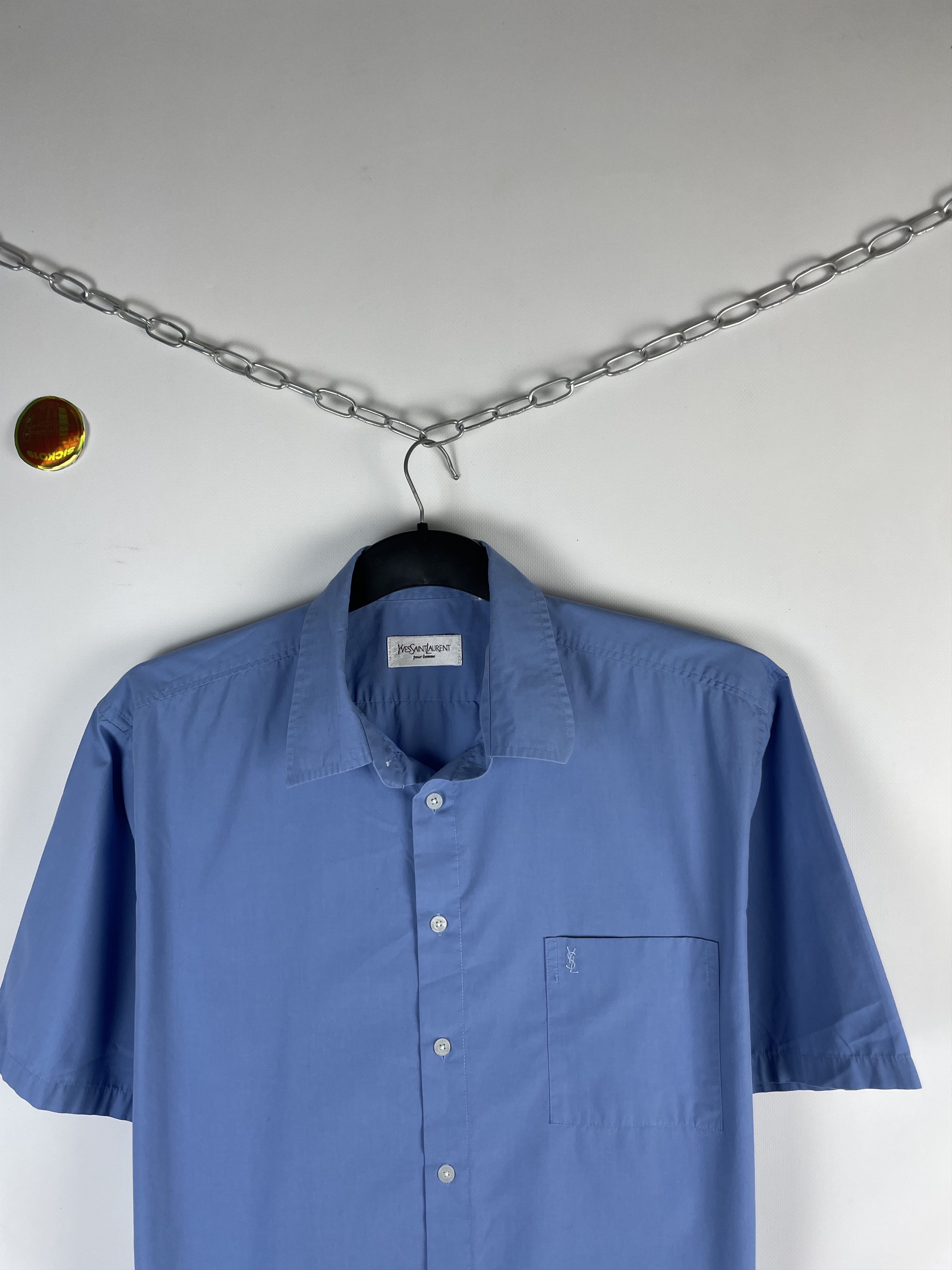 Vintage Vintage Yves Saint Laurent Ysl Pour Homme Shirt Size US XL / EU 56 / 4 - 3 Thumbnail