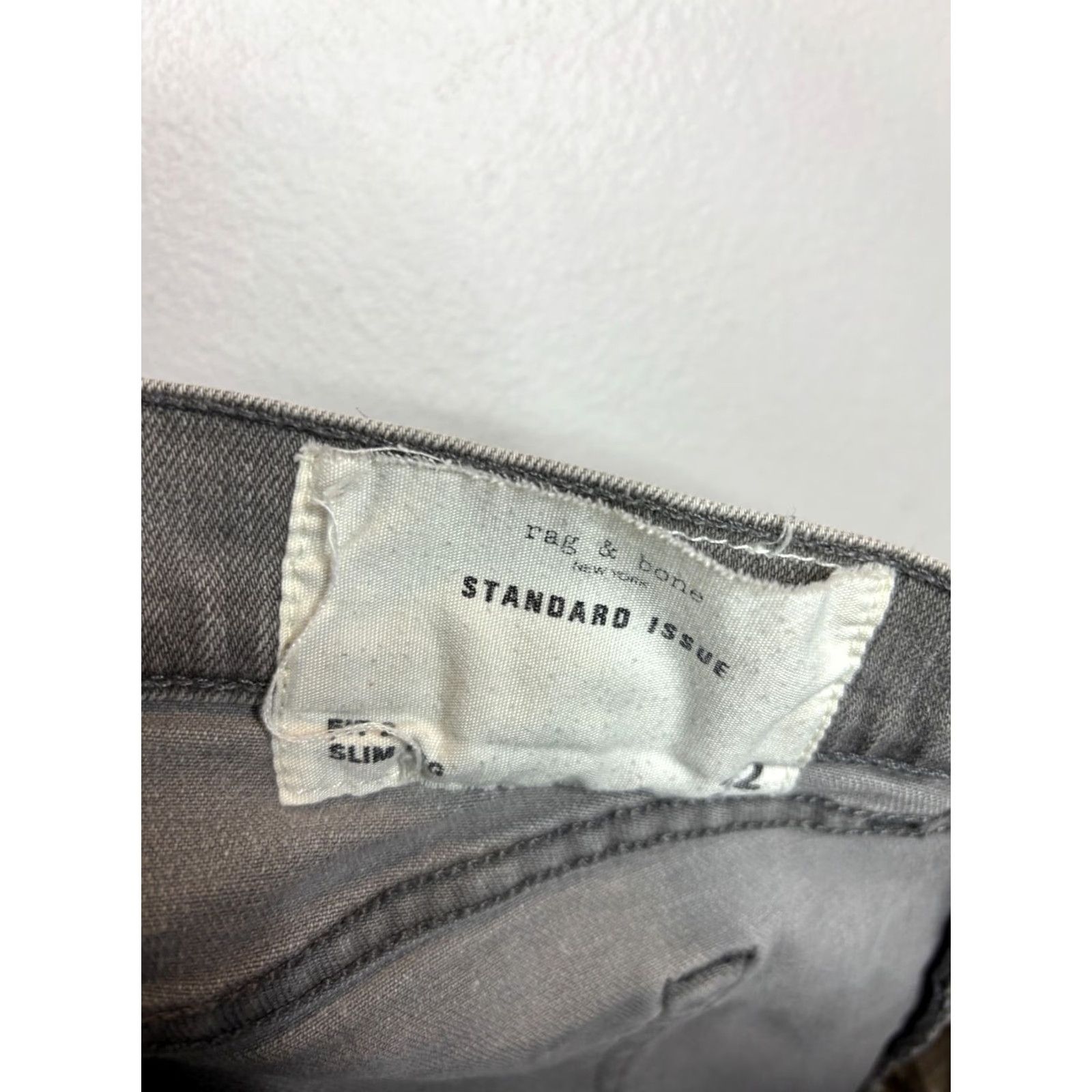 Rag & Bone rag & bone Jeans Slim Fit 2 Gray Denim 32x28 Men's Jeans 5-Pocket Style 5200 Size US 32 / EU 48 - 7 Thumbnail
