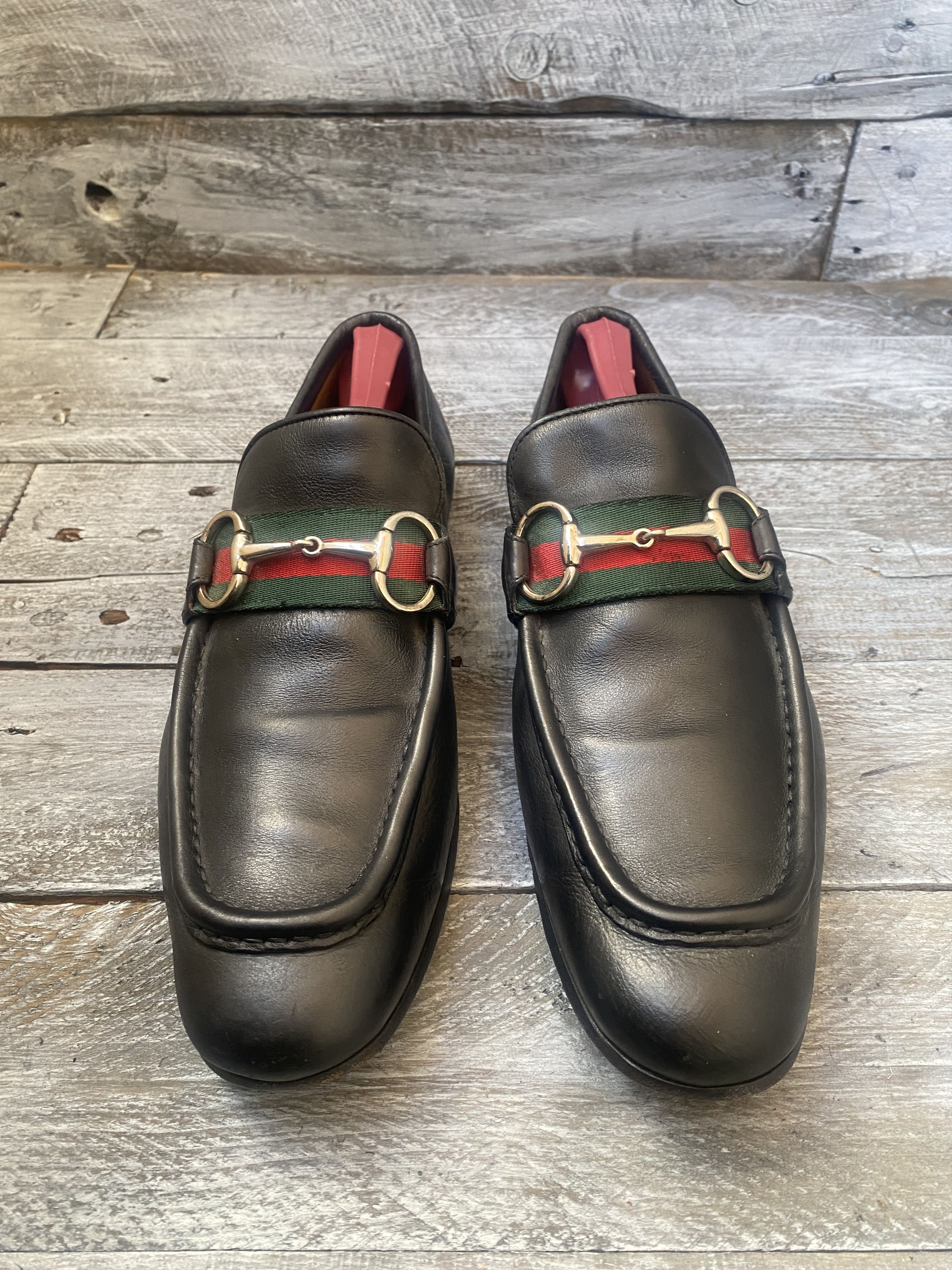 Designer × Gucci Gucci horsebit playboy three stripe jordan loafers sz 40E Size US 7 / EU 40 - 3 Thumbnail