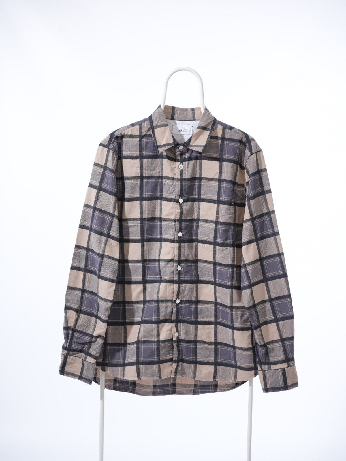 Mr P. Mr P. Checked Cotton Flannel Shirt sz L Size US L / EU 52-54 / 3 - 1 Thumbnail