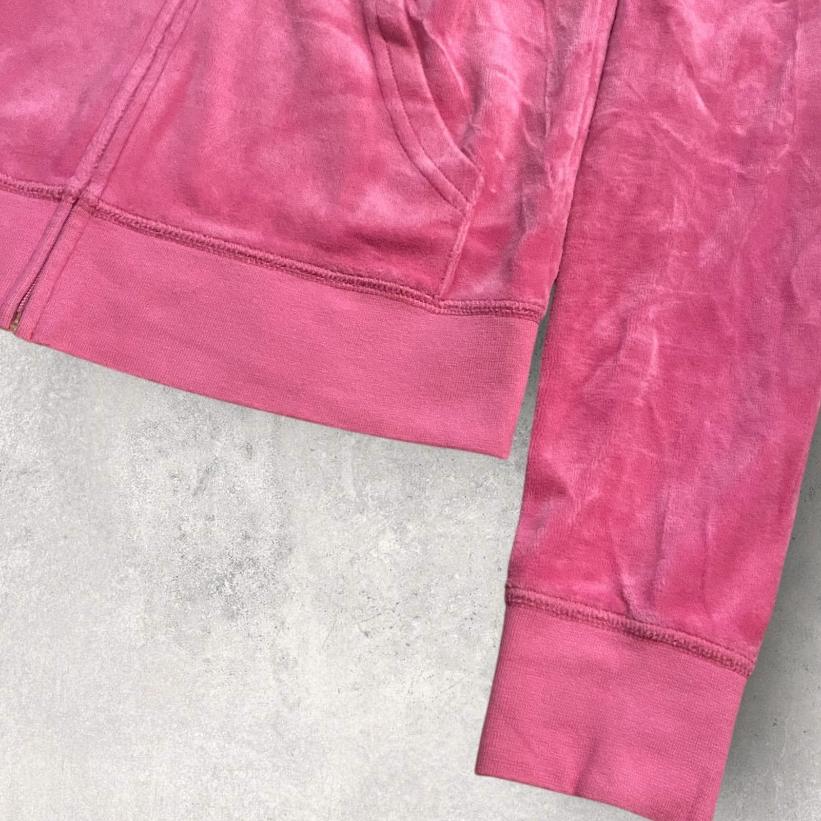 Juicy Couture Vintage Y2K Juicy Couture Velour Track Jacket Hoodie Size M / US 6-8 / IT 42-44 - 8 Thumbnail