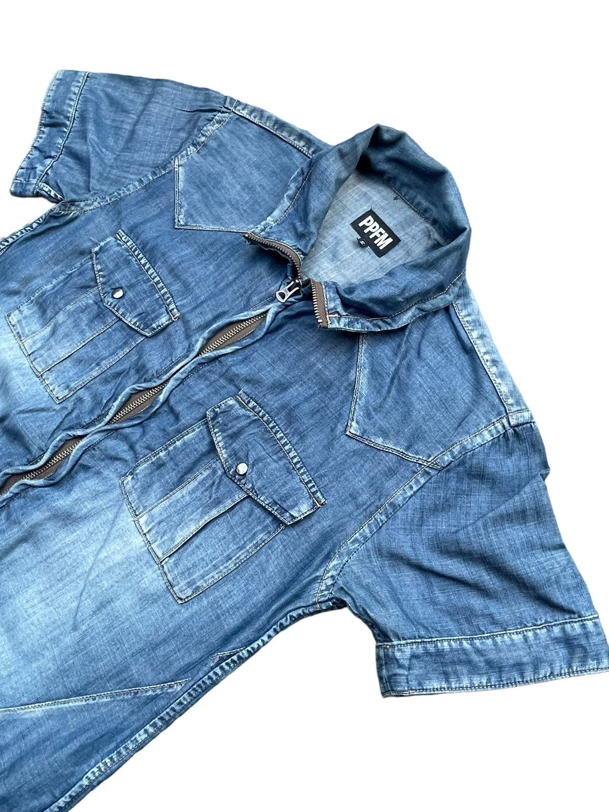 Japanese Brand PPFM Zipper Shirt Size S / US 4 / IT 40 - 2 Thumbnail