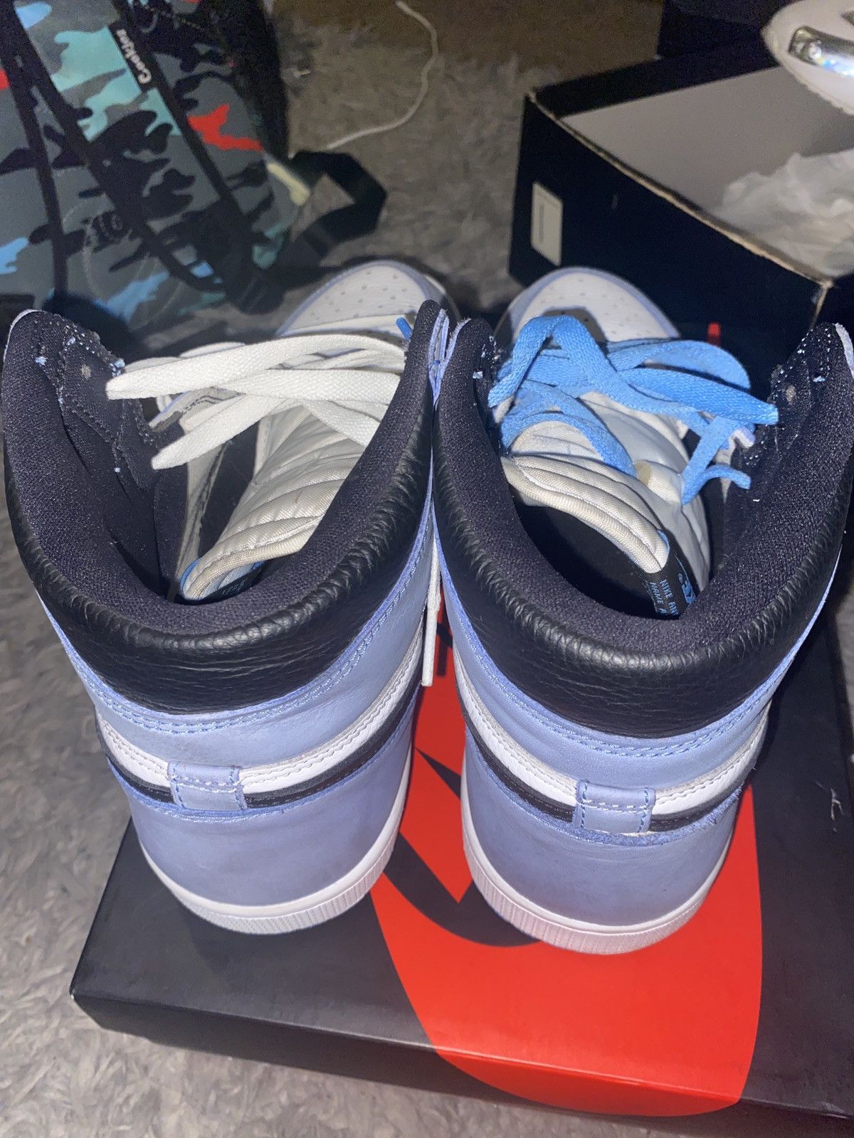 Jordan Brand × Nike University Blue 1s Retro Nike Air Jordan Size US 11 / EU 44 - 2 Thumbnail