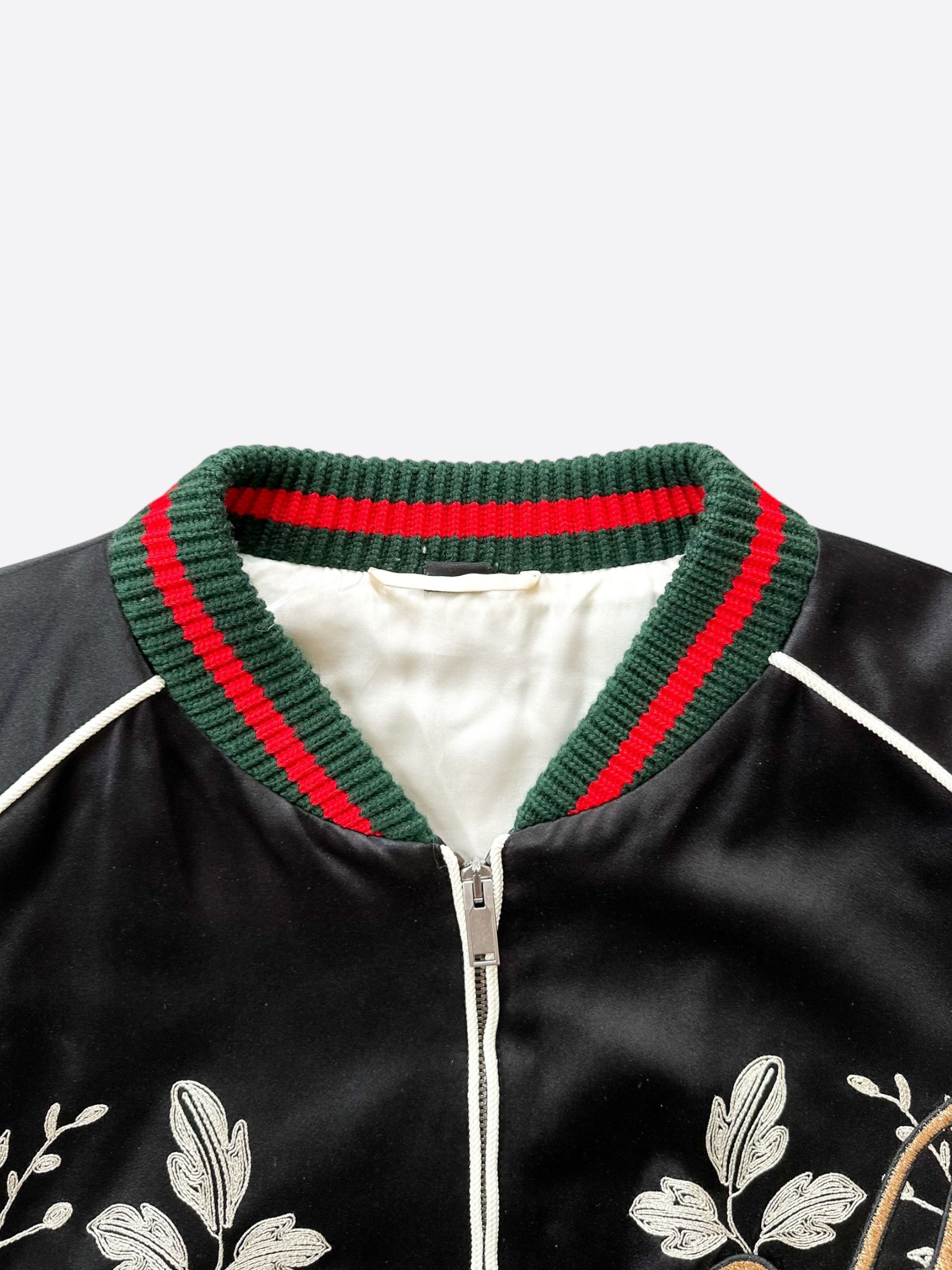 Gucci Gucci Black DIY Custom Embroidered Souvenir Bomber Jacket Size US XXL / EU 58 / 5 - 3 Thumbnail