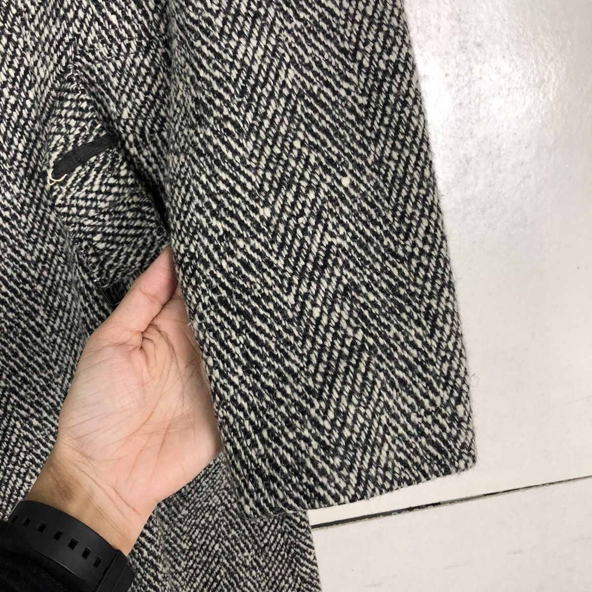 Vintage 🔥VINTAGE LONG JACKET WOOL SPORTMAX ITALY MINK FUR COLLAR Size M / US 6-8 / IT 42-44 - 18 Thumbnail