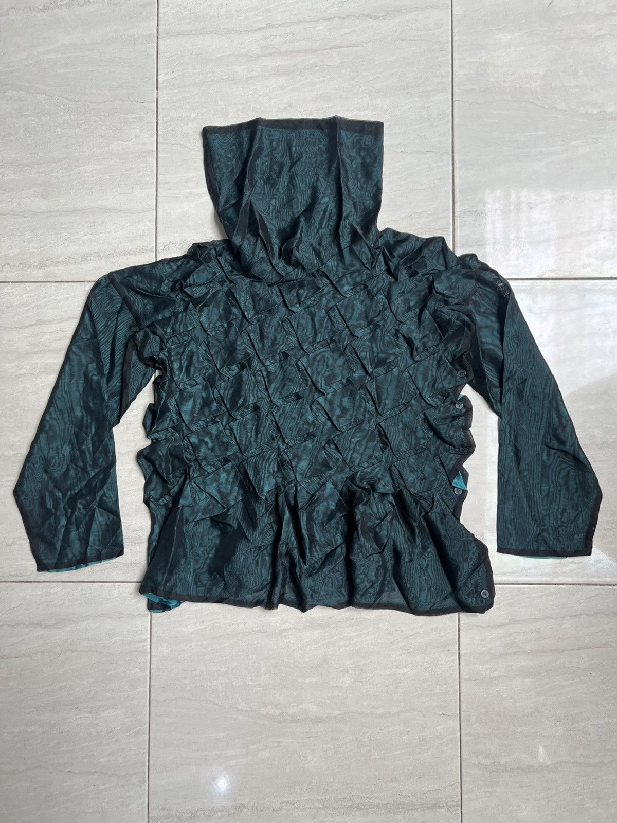 Issey Miyake Issey Miyake Wrinkle Pleats Double Mesh Shirt AW93 Size S / US 4 / IT 40 - 6 Thumbnail