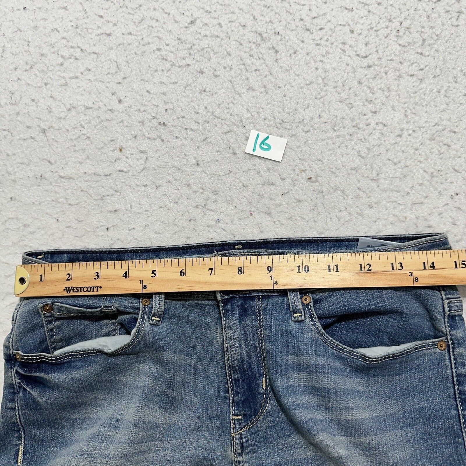 Levi's Levi's Signature 8 (29x29) Skinny Denim Distress Blue Jeans Size 30" / US 8 / IT 44 - 12 Thumbnail
