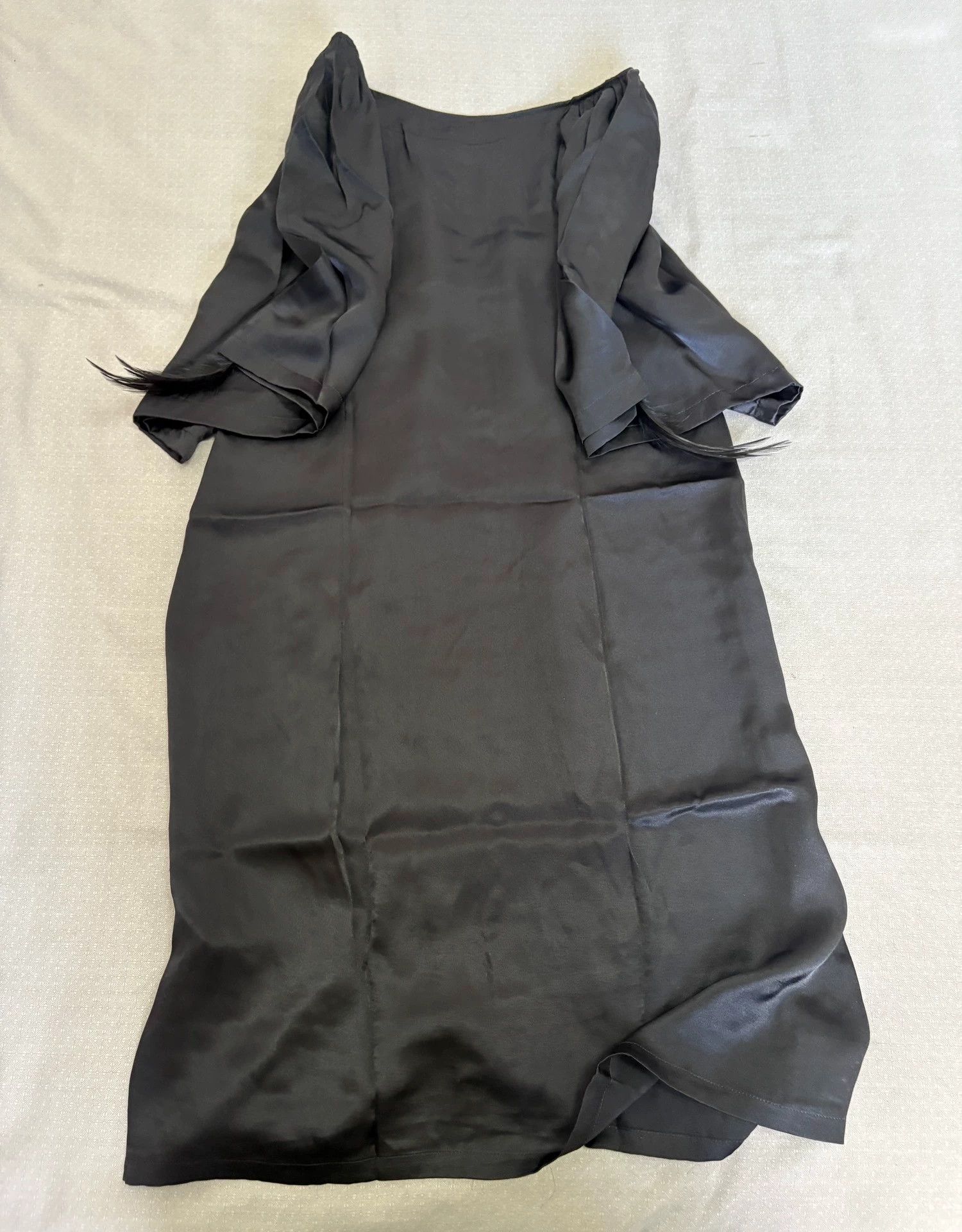 Sunao Kuwahara sunaokuwahara vintage dress feather collar pleats buttoned Size M / US 6-8 / IT 42-44 - 7 Thumbnail