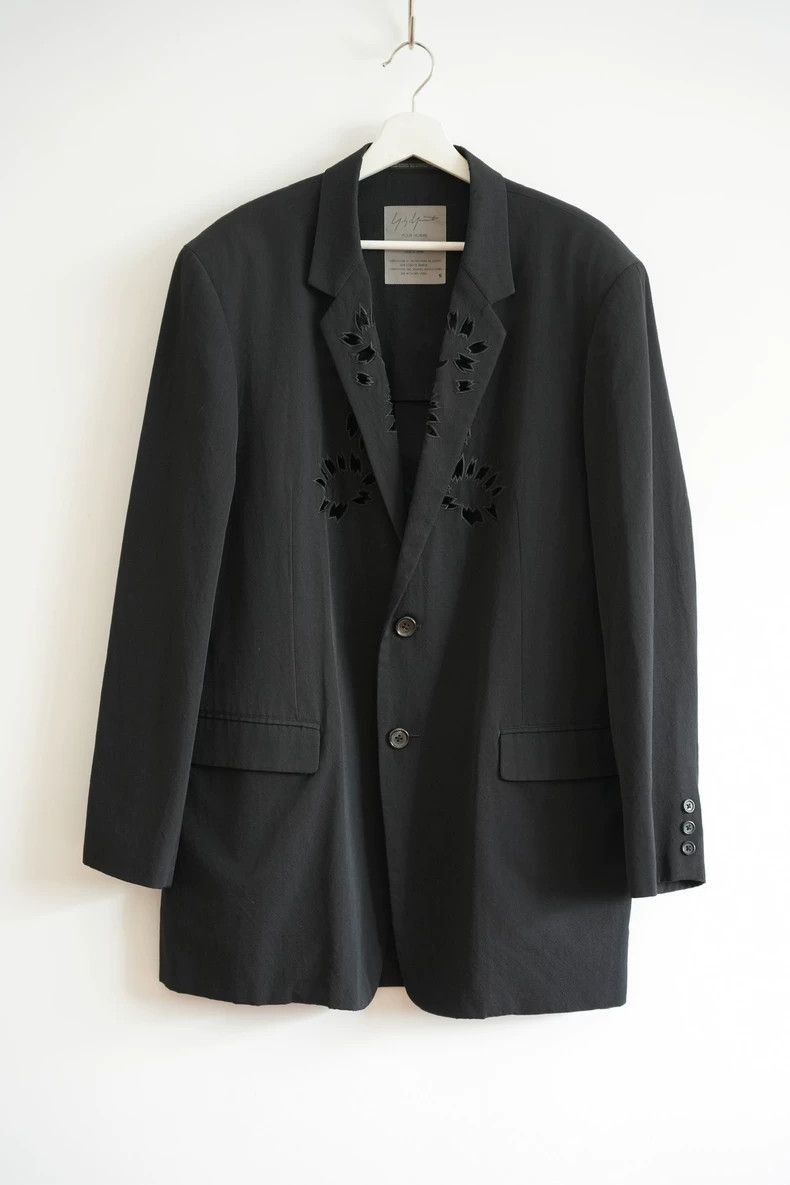 Yohji Yamamoto Yohji Yamamoto size s 96ss Flower and Junior Cutout Collar Size 36S - 1 Thumbnail