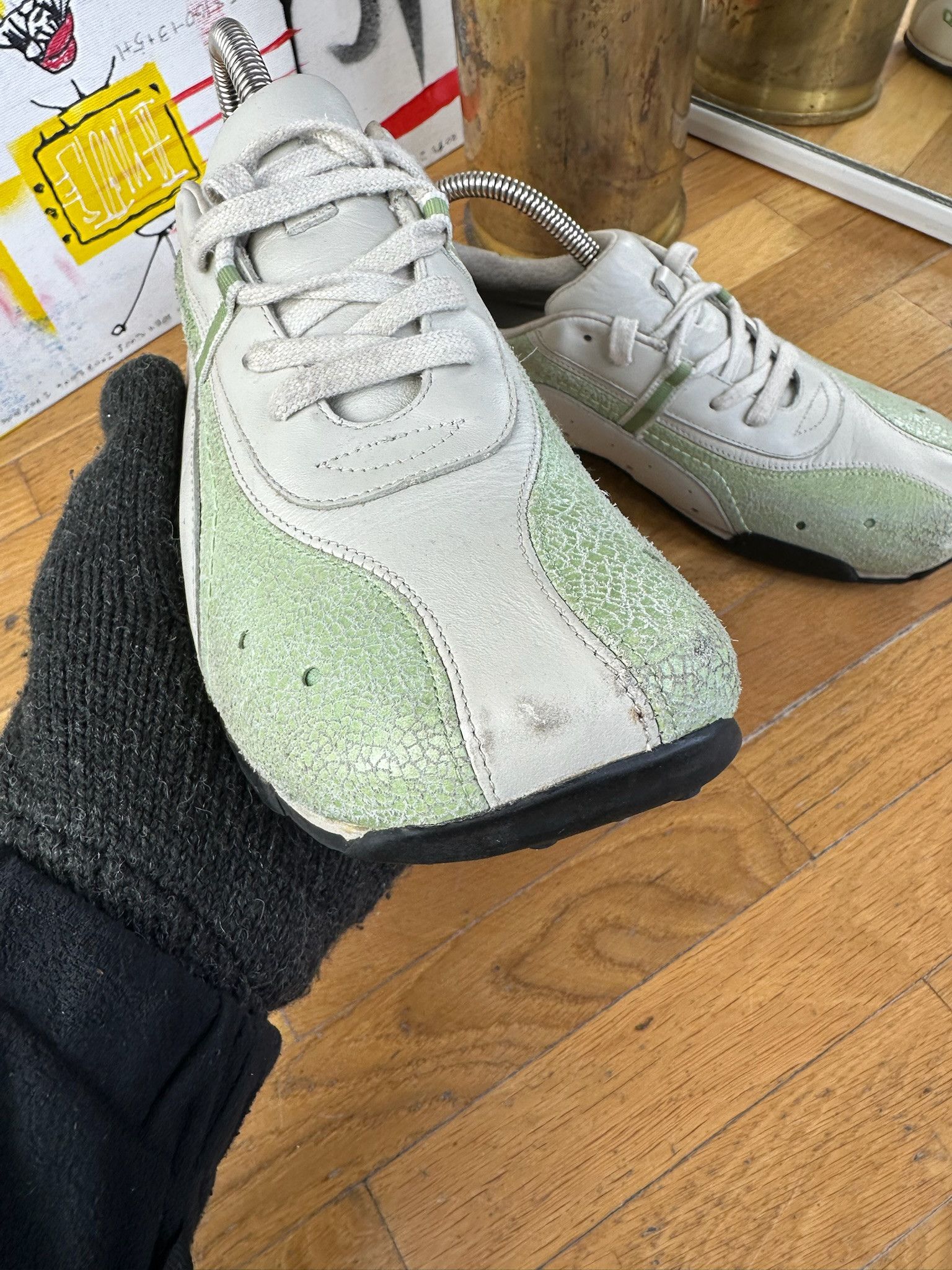 Diesel VINTAGE RARE DIESEL SNEAKERS 90s Y2K Size US 7 / IT 37 - 4 Thumbnail