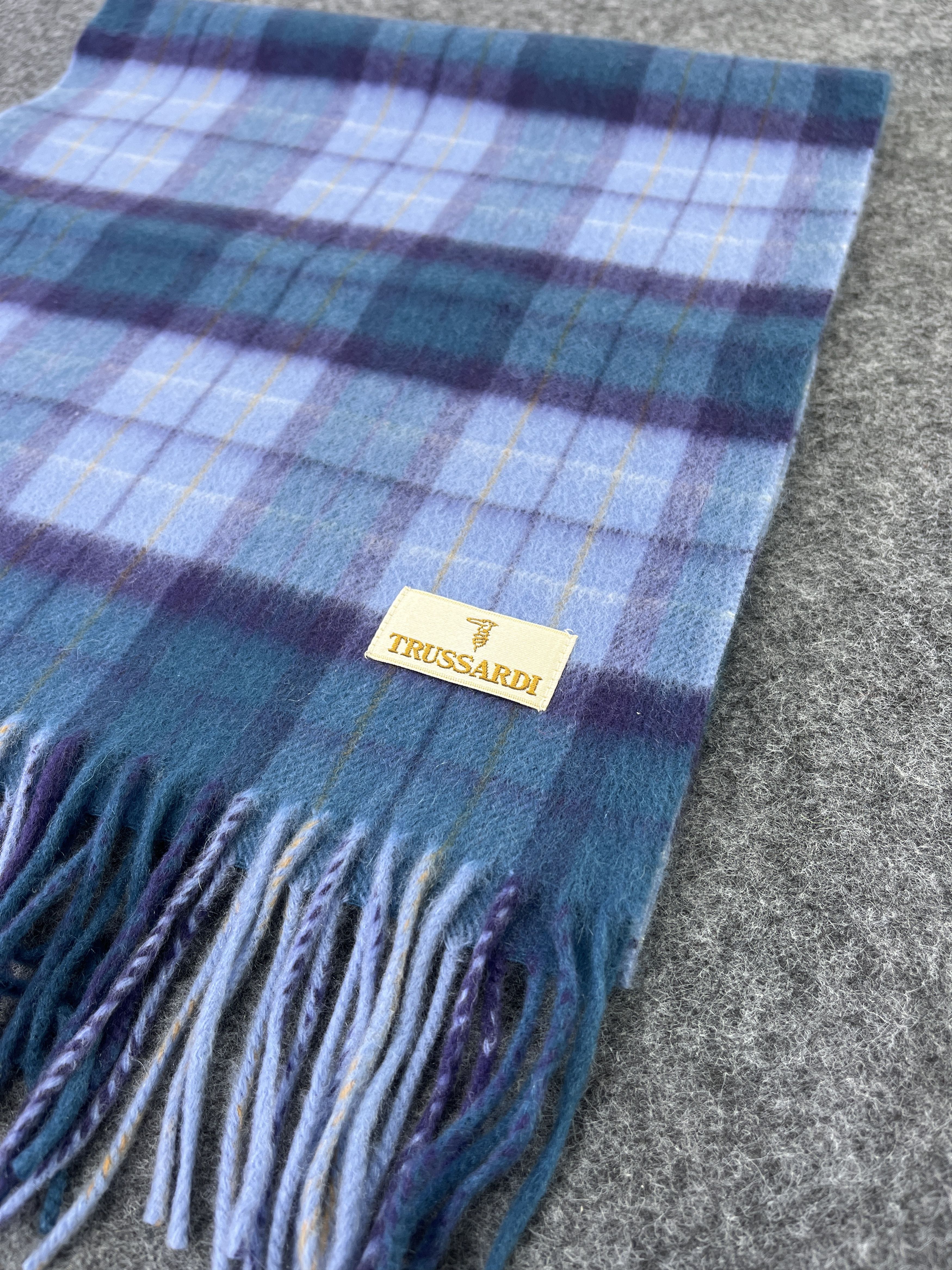 Trussardi × Vintage Trussardi Checked Scarf / Muffler / Neckwear T128 Size ONE SIZE - 5 Thumbnail