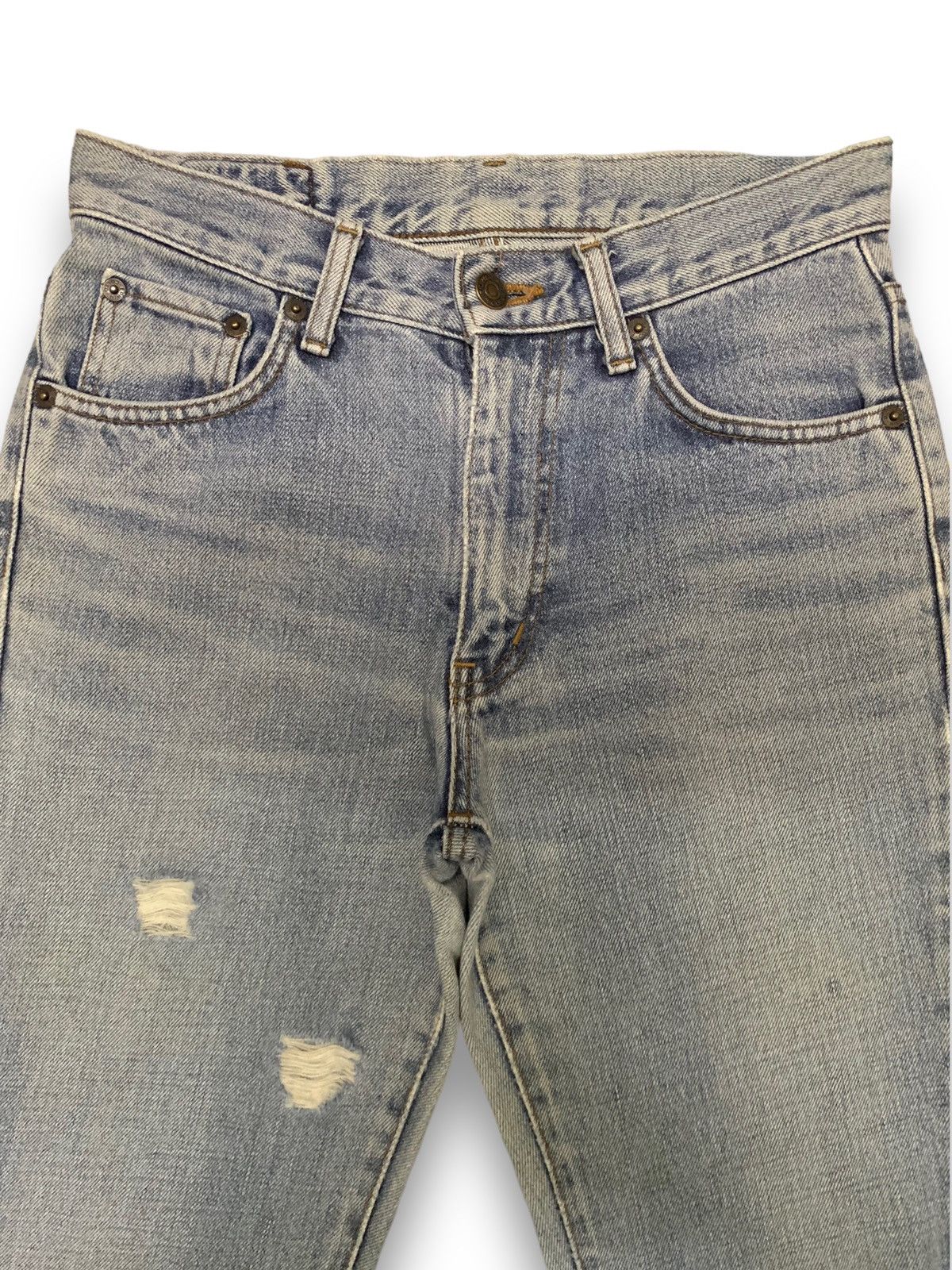 Edwin Vintage Edwin XJeans 400 Flared Bell Bottom Distressed Jeans Size US 28 / EU 44 - 3 Thumbnail