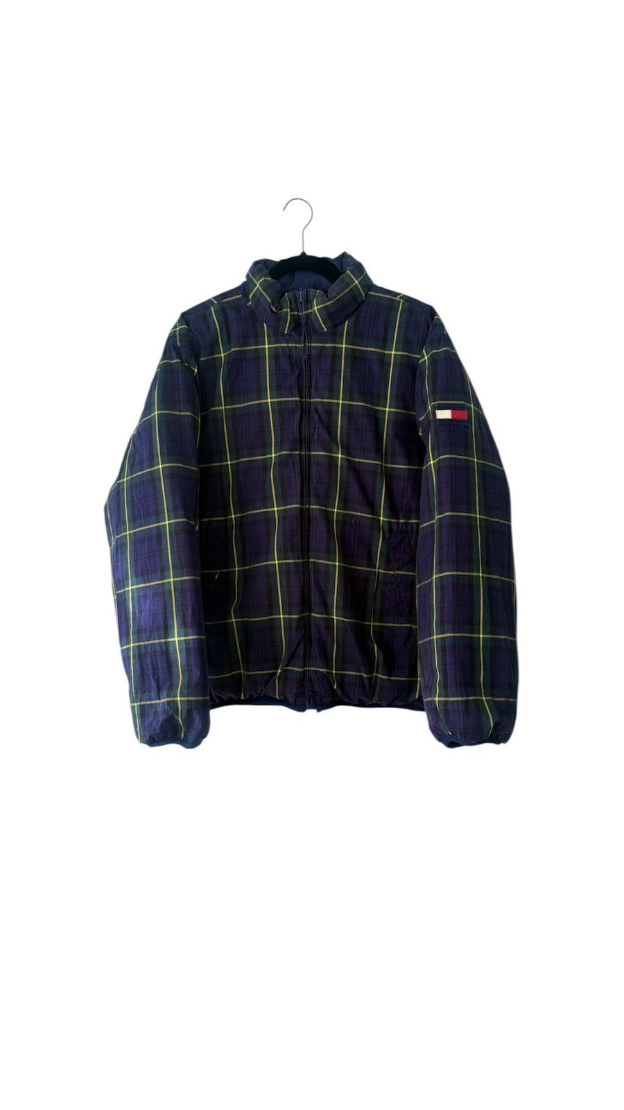 Tommy Hilfiger Tommy Hilfiger navy Plaid reversible puffer coat Size US M / EU 48-50 / 2 - 1 Thumbnail
