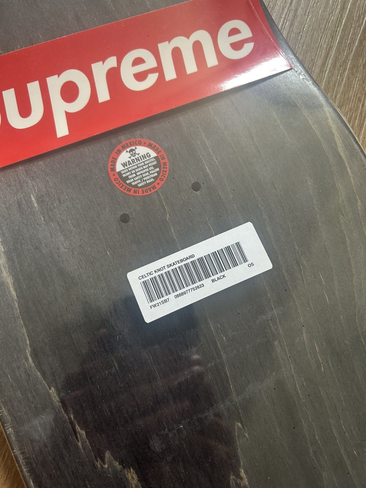 Supreme Supreme Celtic Knot Skateboard Deck Black Size ONE SIZE - 3 Thumbnail
