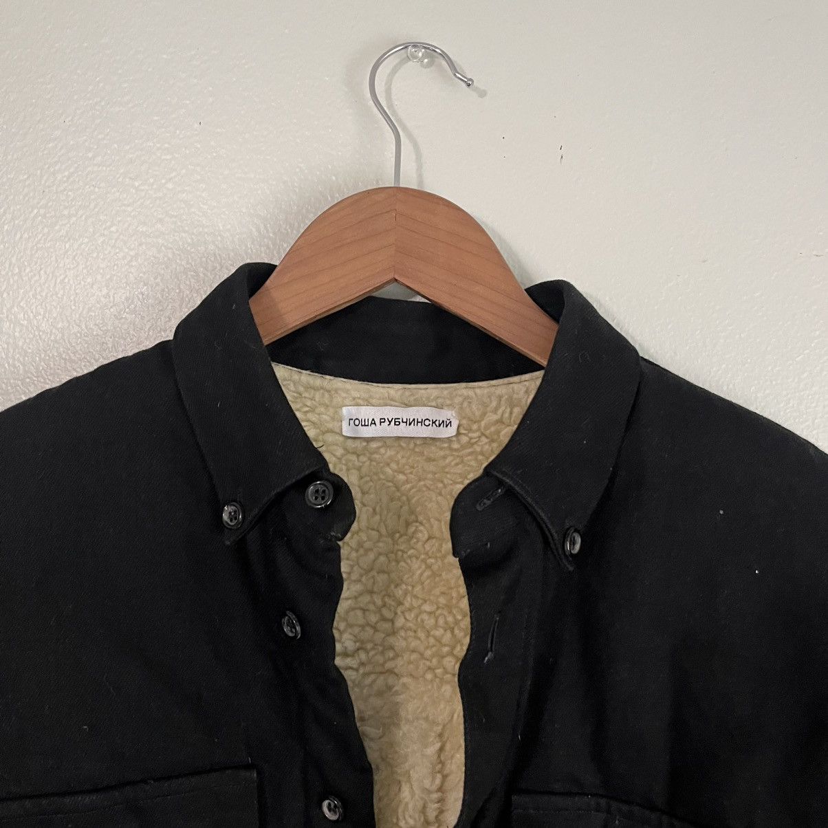 Gosha Rubchinskiy Shearling-Lined Denim Shirt Size US L / EU 52-54 / 3 - 5 Thumbnail
