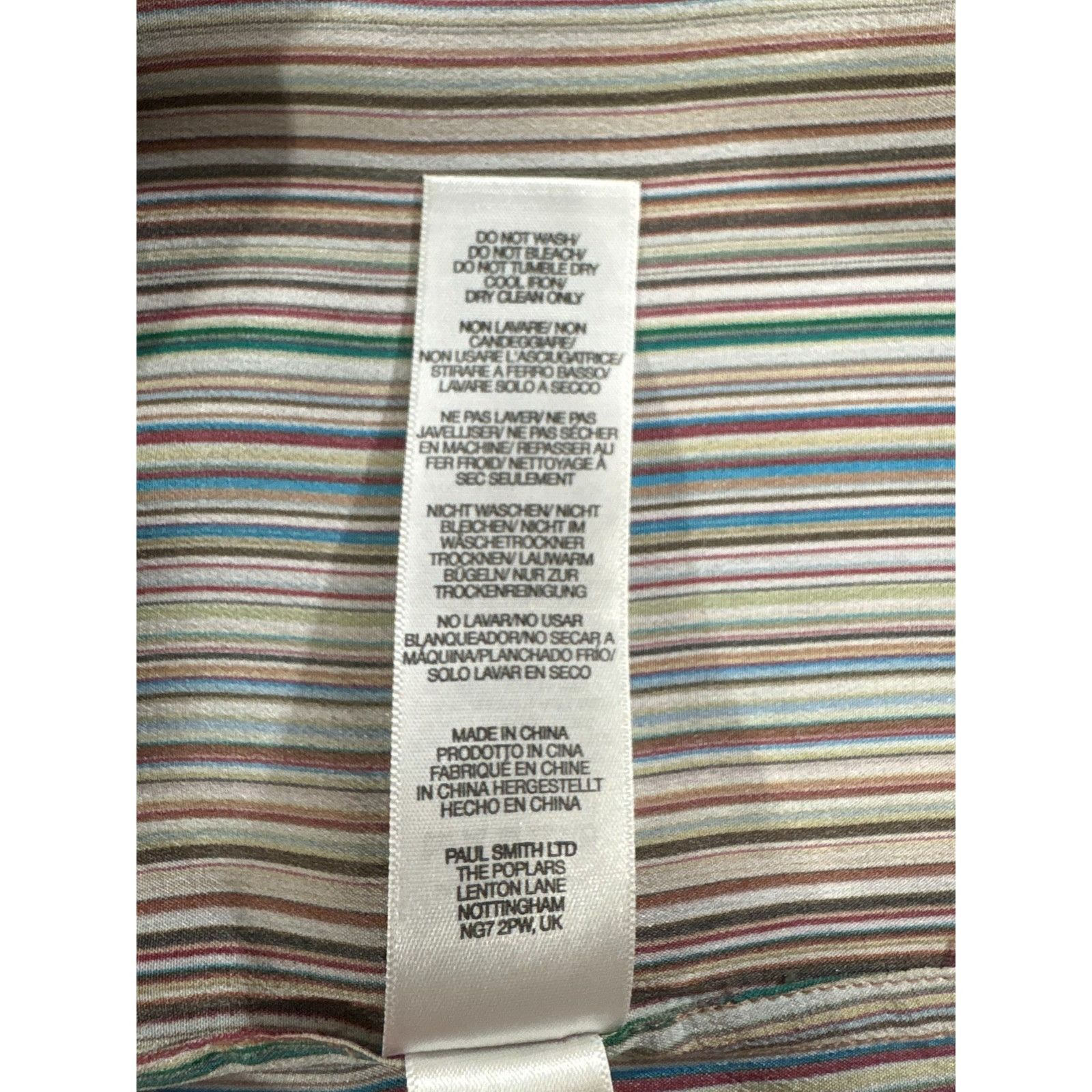 Paul Smith Paul Smith Silk 'Signature Stripe' Shirt size 42 US 6 multic Size S / US 4 / IT 40 - 6 Thumbnail