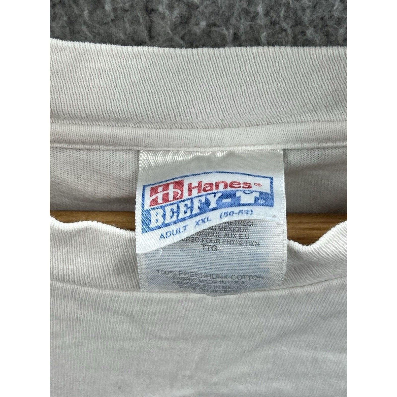 Hanes Vintage 1997 Army vs. Navy Long Sleeve White T-shirt Sz XXL Size US XXL / EU 58 / 5 - 3 Thumbnail