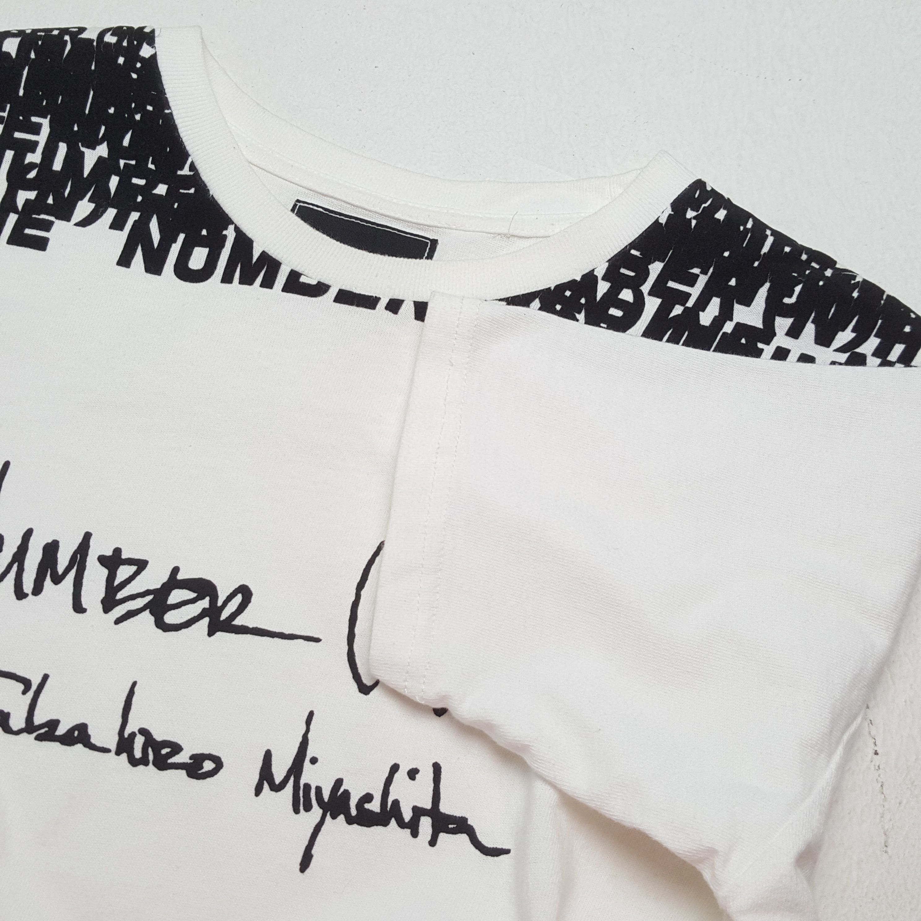 Japanese Brand × Number (N)ine × Vintage NUMBER (N)INE Japanese Brand Streetwear Custom Art Tshirt Size US M / EU 48-50 / 2 - 7 Thumbnail