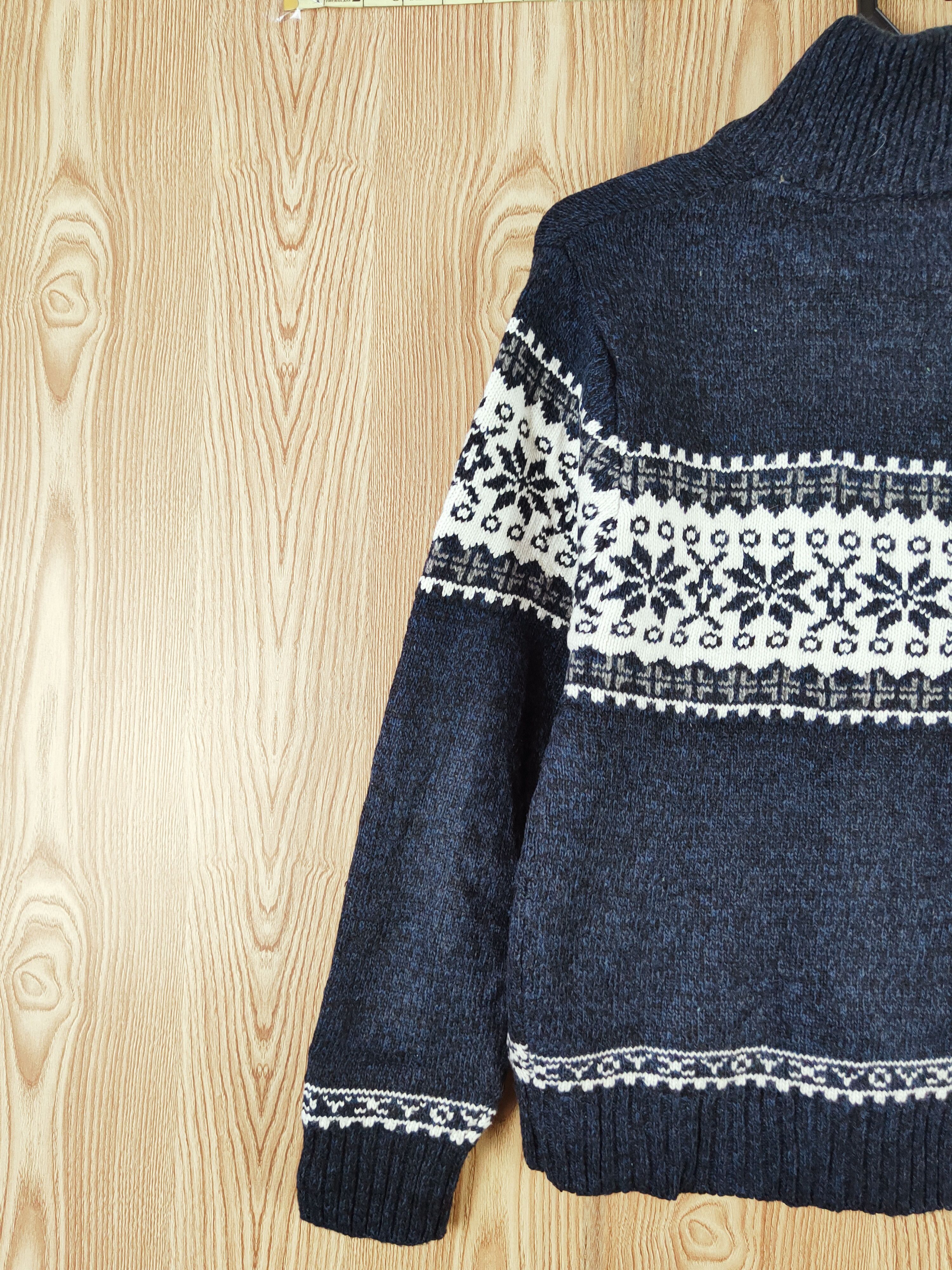 Japanese Brand × Vintage Japanese Brand art design Navy Knitwear Sweaters #W736 Size US S / EU 44-46 / 1 - 8 Thumbnail