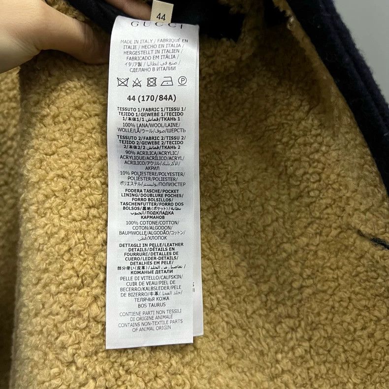 Gucci Gucci Double-breasted logo lambskin coat 2502-Nextarrow Size US S / EU 44-46 / 1 - 3 Thumbnail