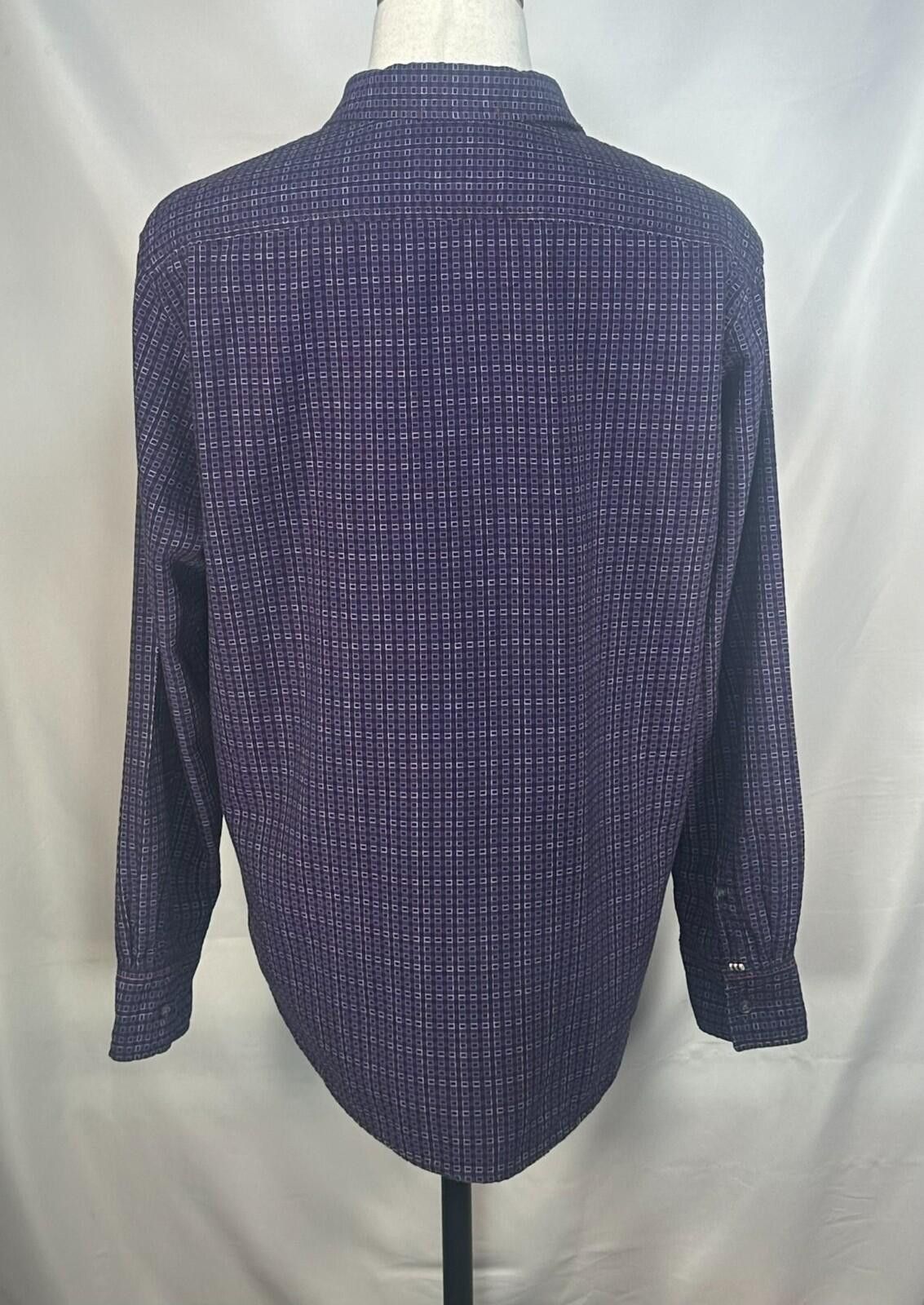 Italia Independent Vintage Italia 100% Cotton Checked Button Up Purple Mens L Size US L / EU 52-54 / 3 - 2 Thumbnail
