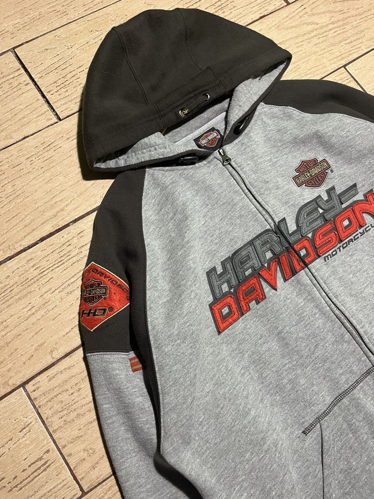 Harley Davidson Harley Davidson Vintage Zip Hoodie Size US XL / EU 56 / 4 - 2 Thumbnail