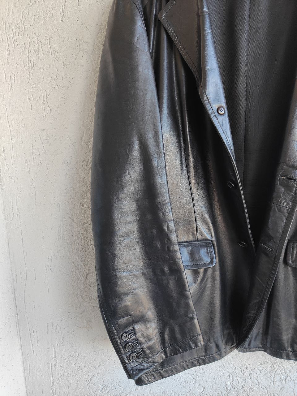Prada Prada Heavyweight Leather 3 Buttons Coat Blazer Jacket Size US L / EU 52-54 / 3 - 11 Thumbnail