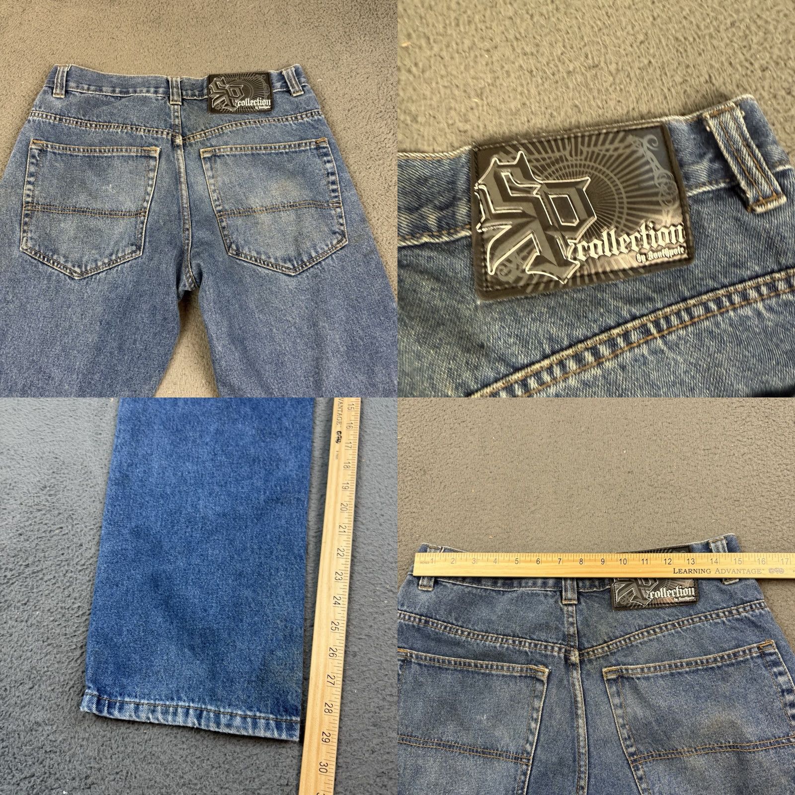 Southpole VINTAGE Southpole Jeans Mens 32 Blue Denim Straight Distressed 30x30 Size US 32 / EU 48 - 8 Thumbnail
