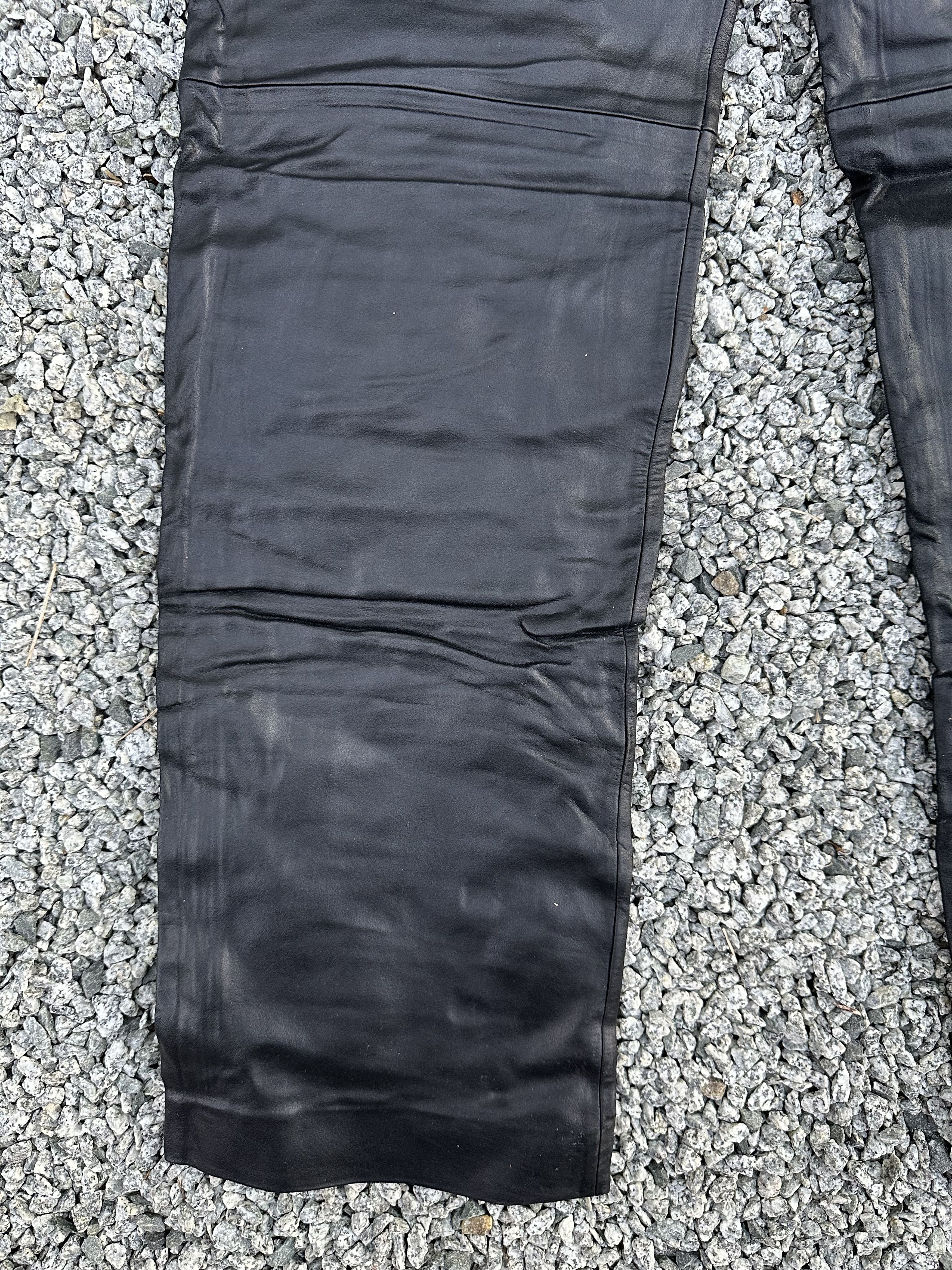Yoshiyuki Konishi Japanese Brand Ficce Yoshiyuki Konishi Leather Biker Pants Size US 32 / EU 48 - 12 Thumbnail