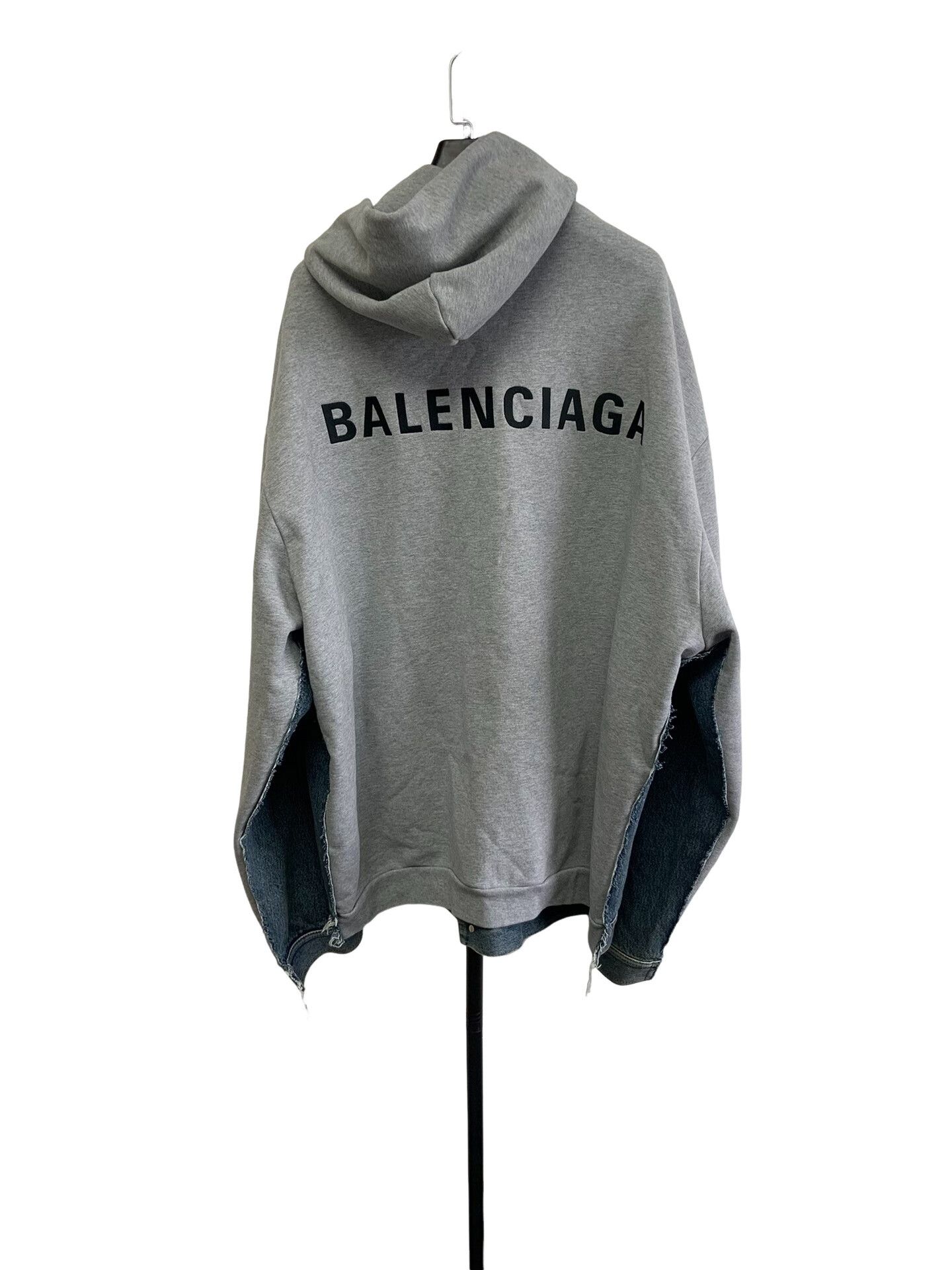 Balenciaga Balenciaga Hooded Hybrid Denim Jacket Size 2 Size US M / EU 48-50 / 2 - 1 Thumbnail