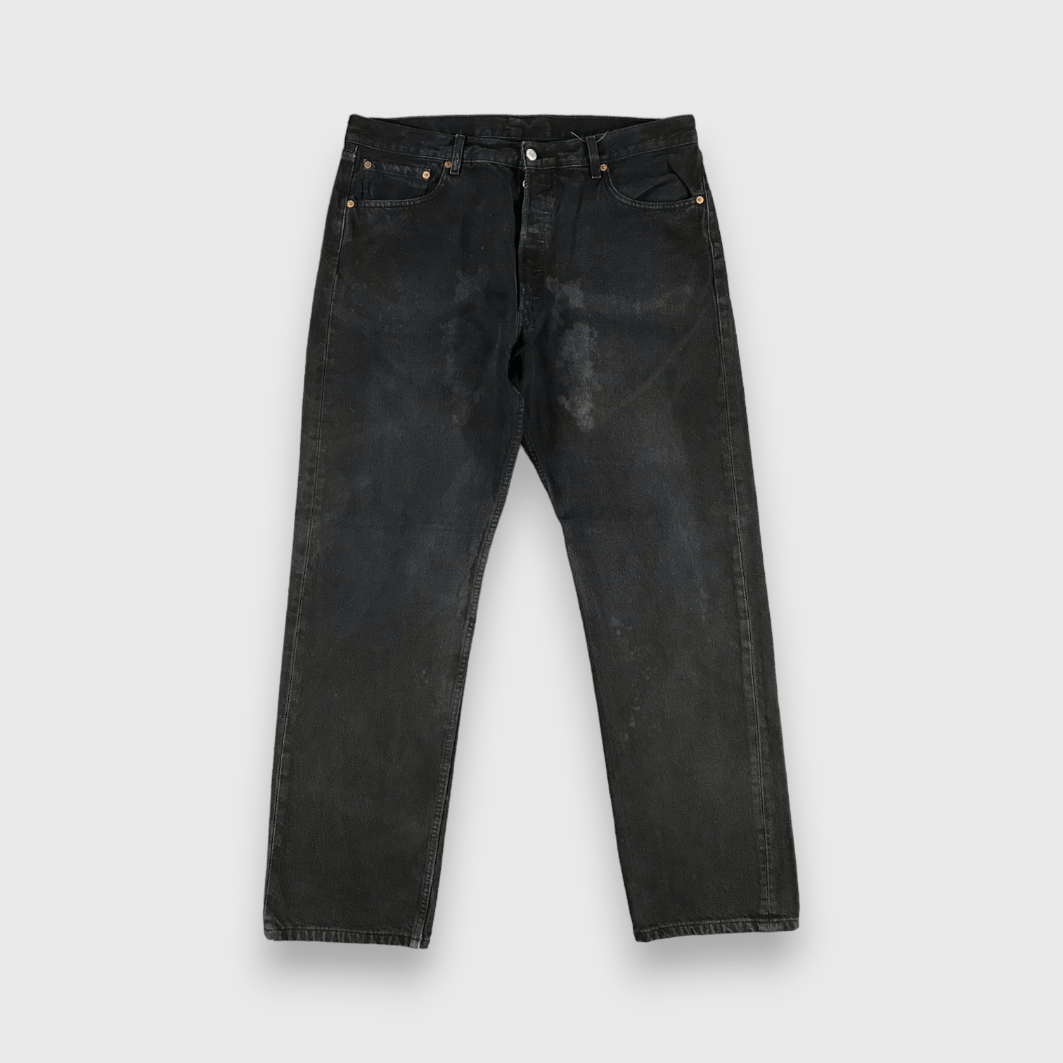 Levi's 90s Vintage Ripped Levis 501 Earth Tone Jeans-J1646 Size US 37 - 1 Thumbnail